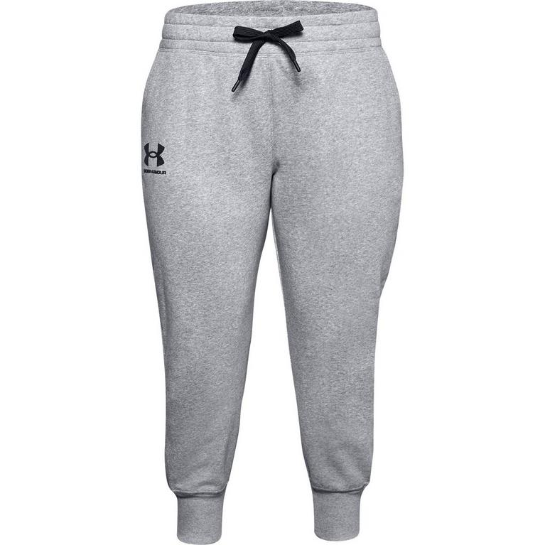 Gris - Under Running Armour - Under Running Armour logo waistband trackies in black - 1
