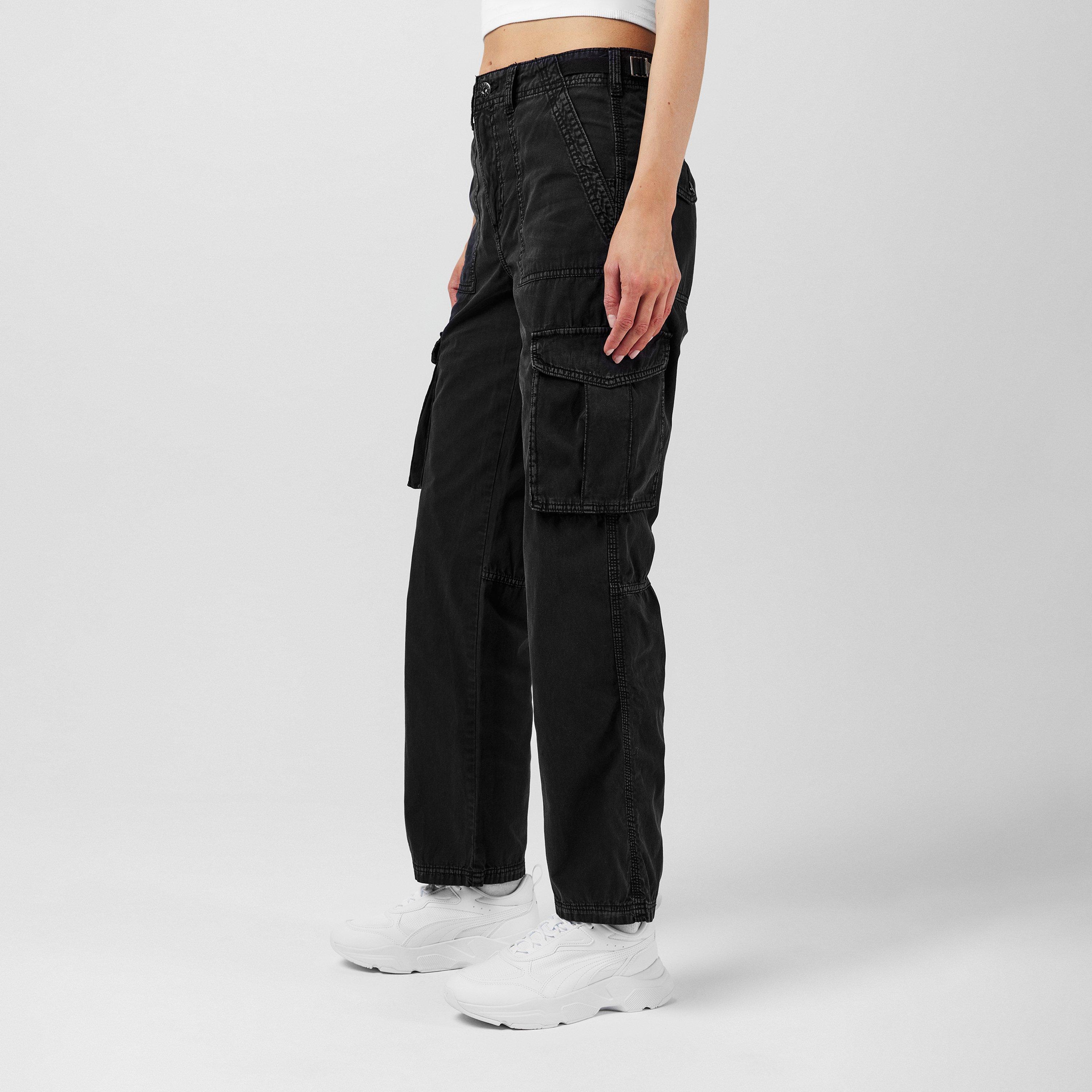 Zwart - Fabric - Cargo Trsr - 2