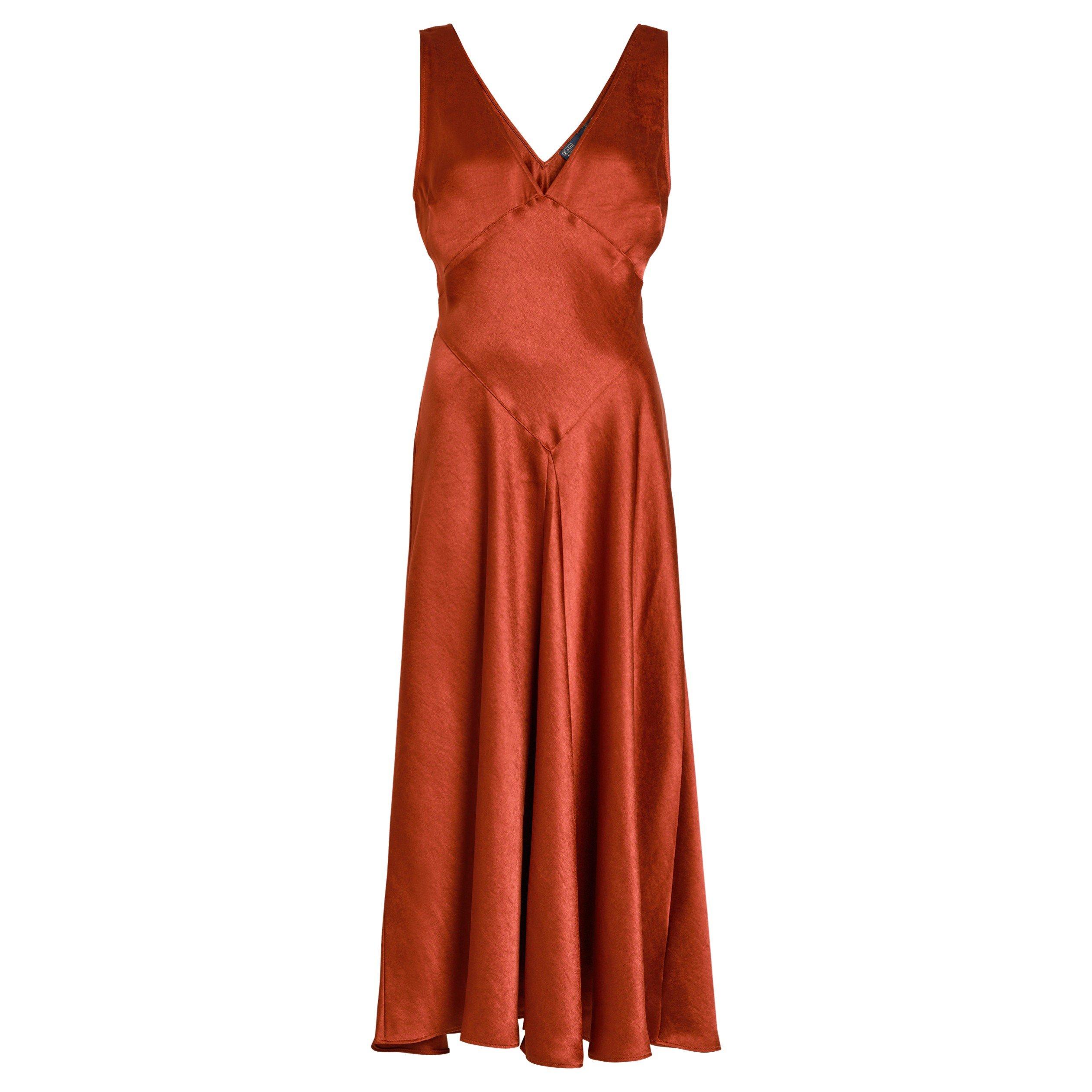 RED - Polo Ralph Lauren - SD SL SATIN COCKTAIL DRS - 1