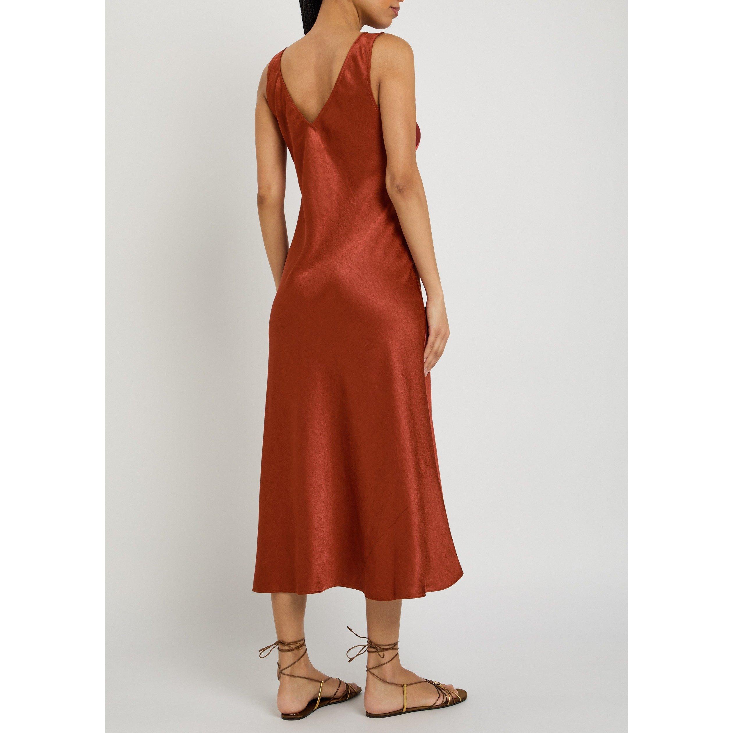 RED - Polo Ralph Lauren - SD SL SATIN COCKTAIL DRS - 3