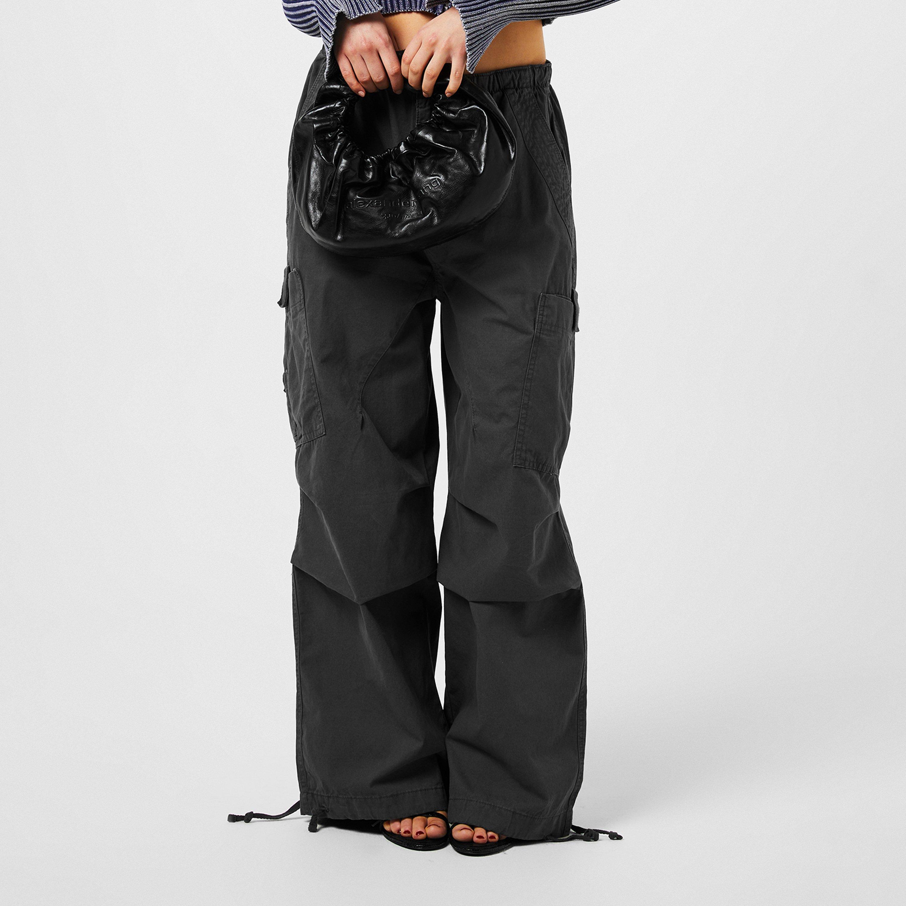 Vintage Grey - Jaded London - Parachute Cargo Pants - 3