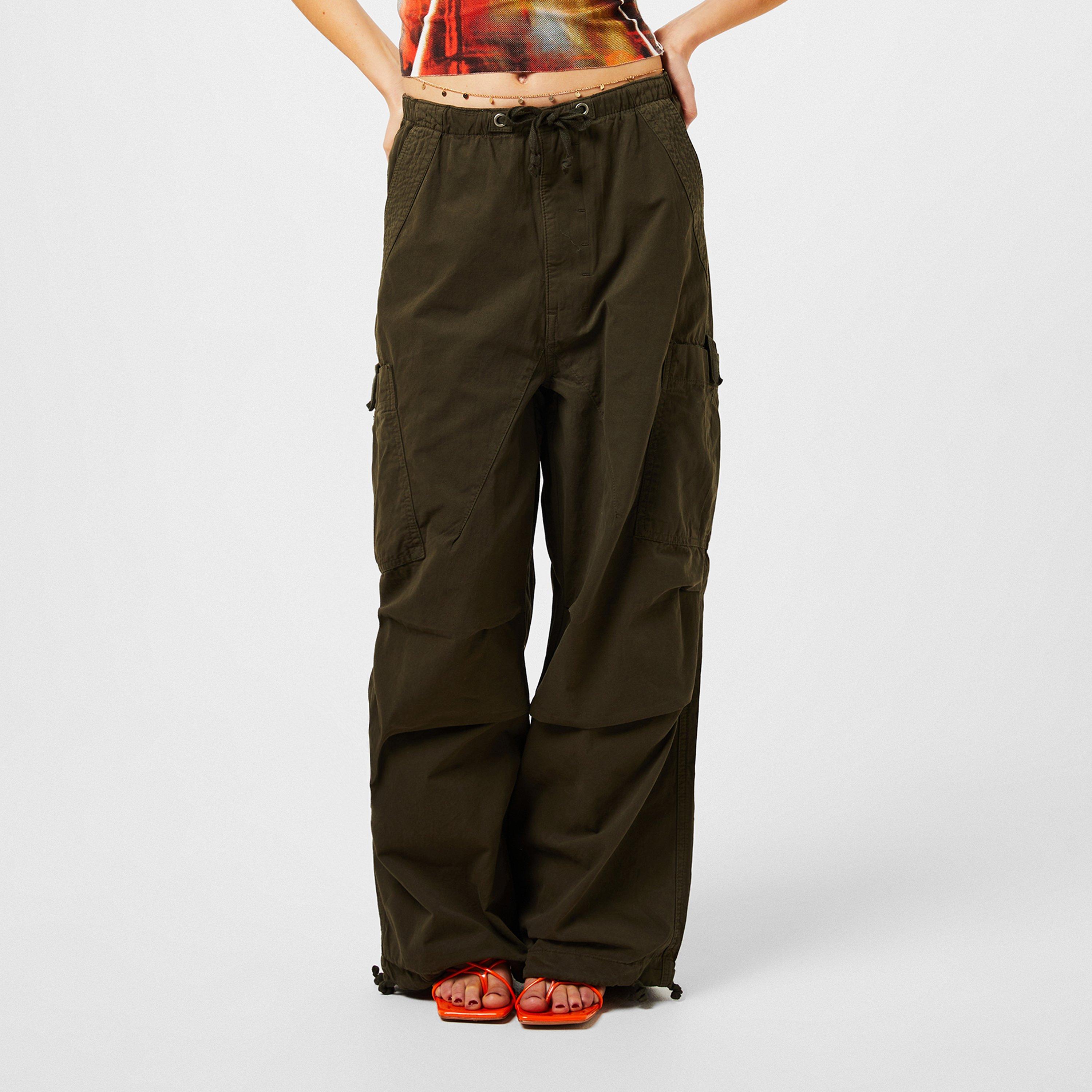 Khaki - Jaded London - Parachute Cargo Pants - 3