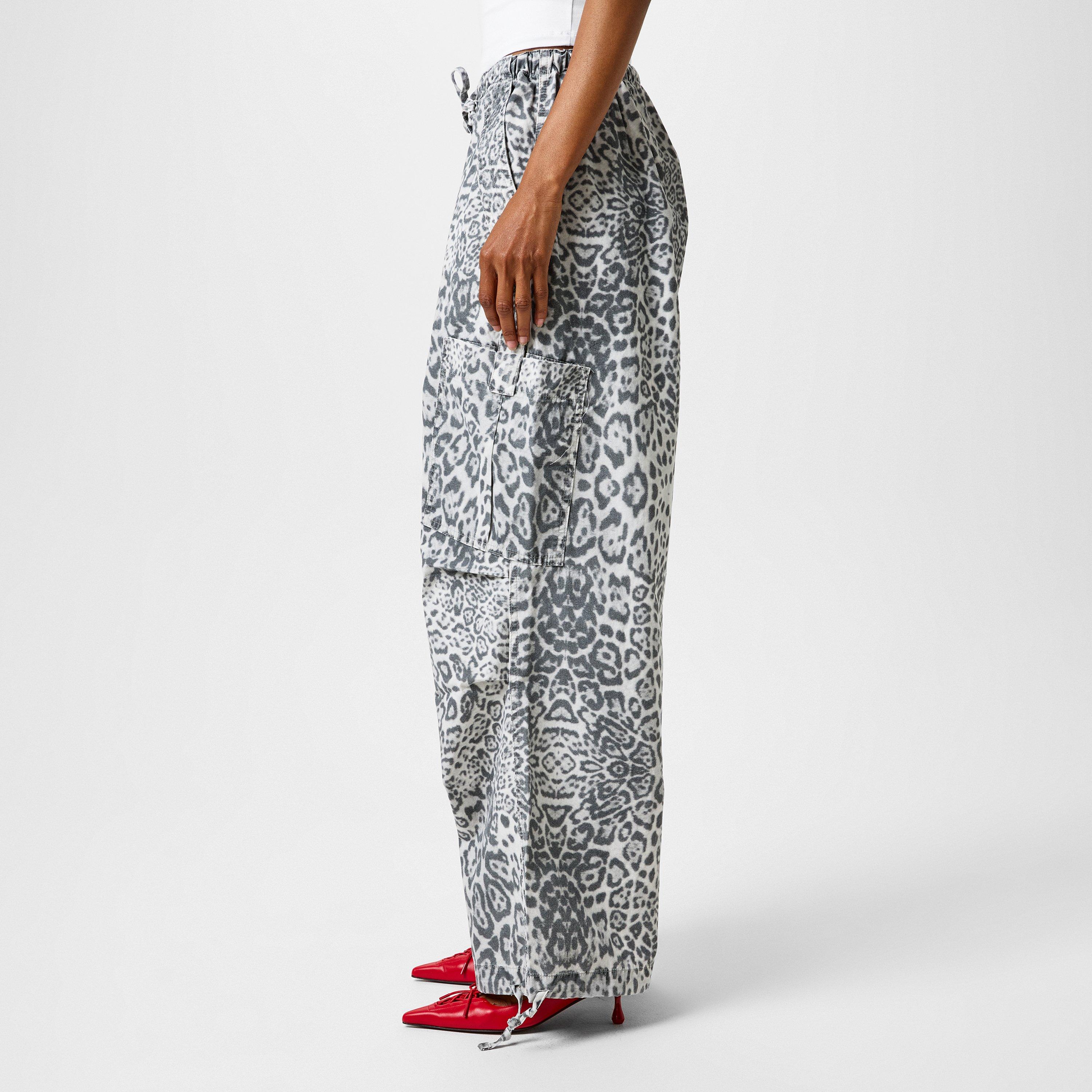 Snow Leopard - Jaded London - Parachute Cargo Pants - 2