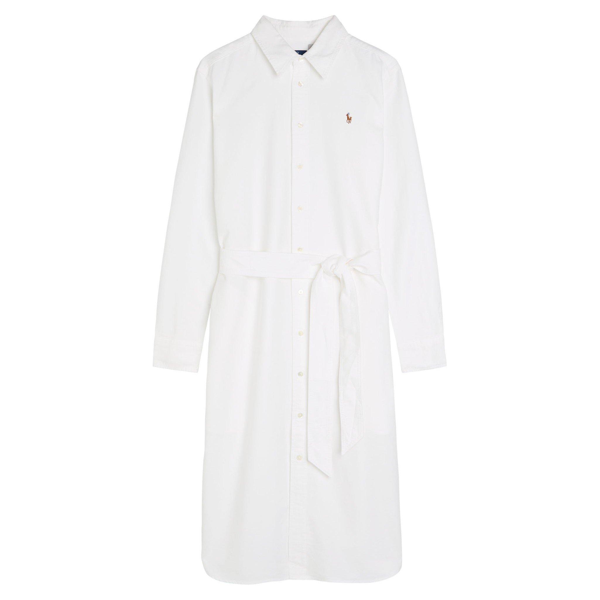 WHITE - Polo Ralph Lauren - SD LS SHIRT DRESS - 1