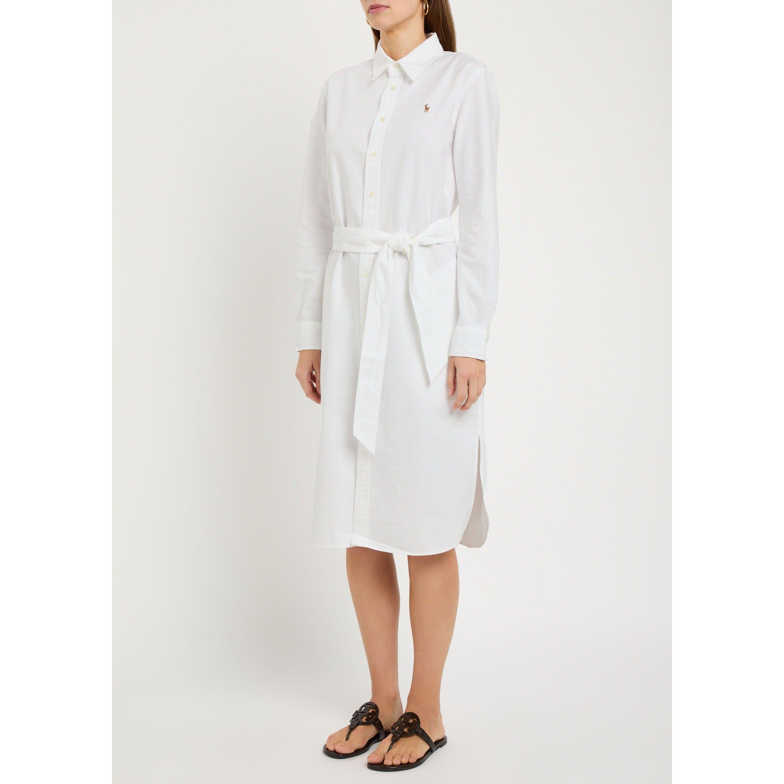 WHITE - Polo Ralph Lauren - SD LS SHIRT DRESS - 2