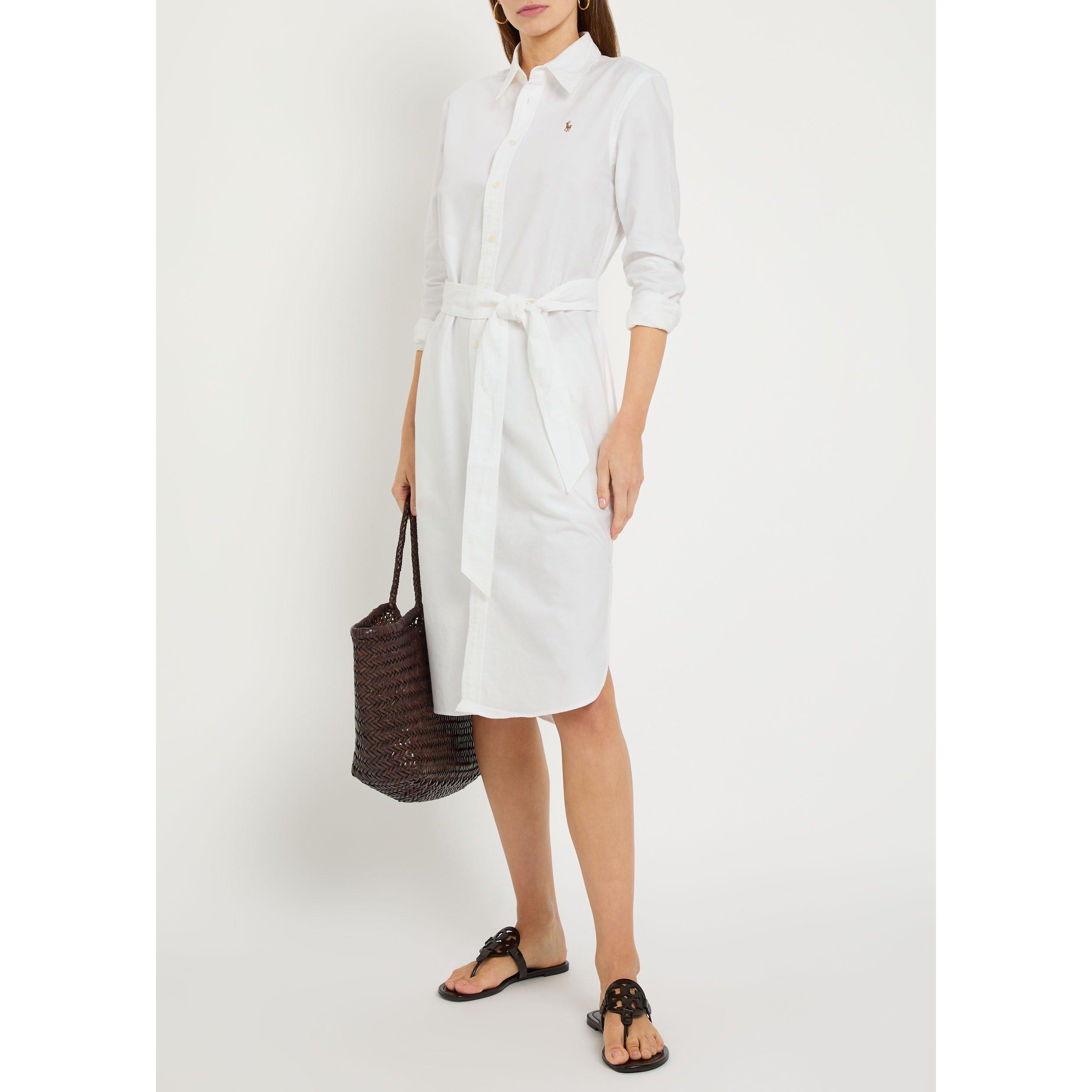 WHITE - Polo Ralph Lauren - SD LS SHIRT DRESS - 5