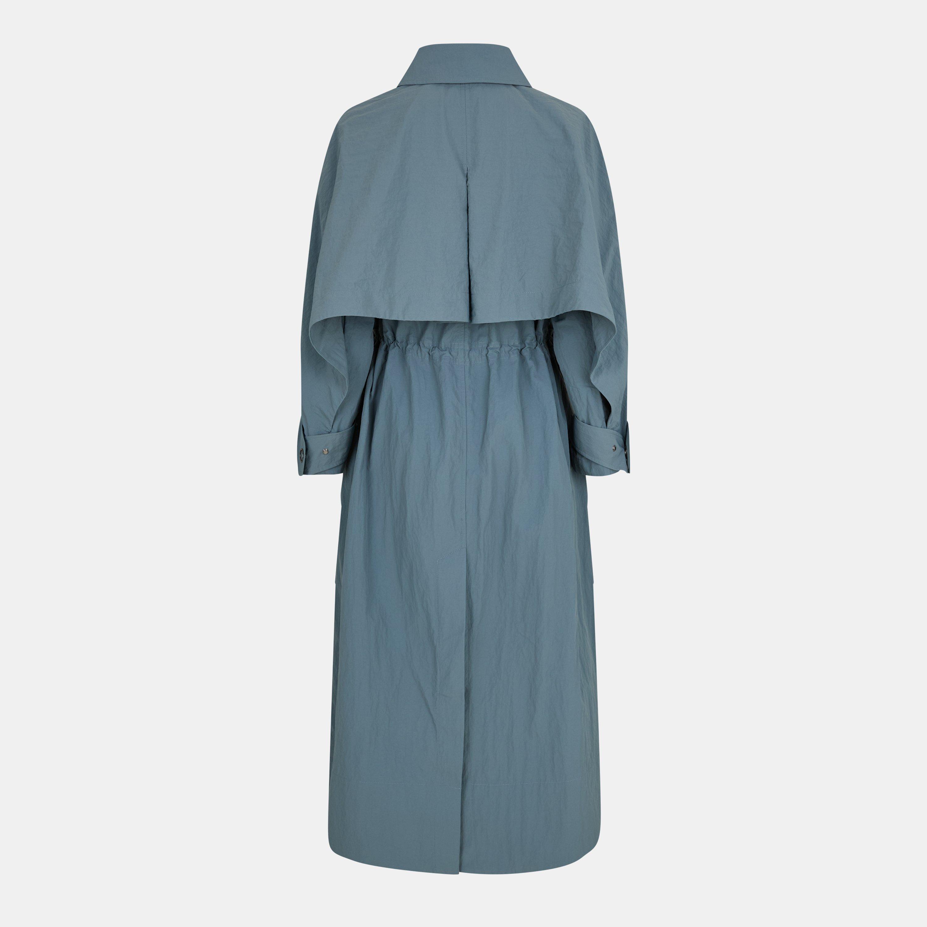 Stormy - French Connection - Women's Ilena Double-Breasted Mid-Length Trench Coat - 2