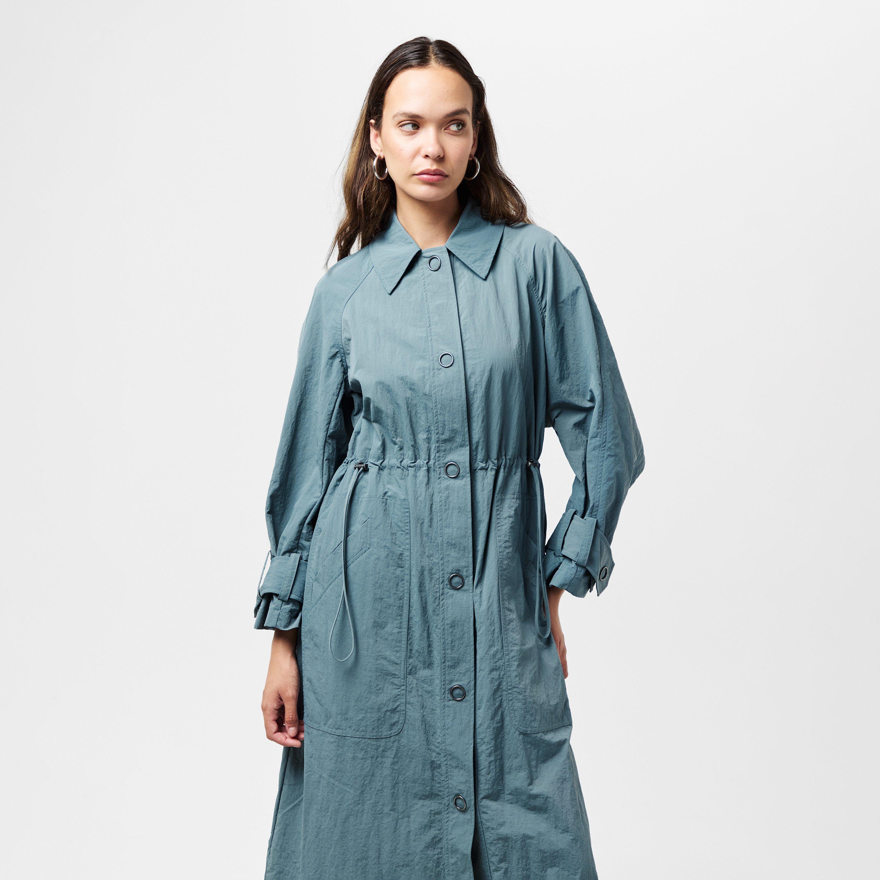 Stormy - French Connection - Women's Ilena Double-Breasted Mid-Length Trench Coat - 3