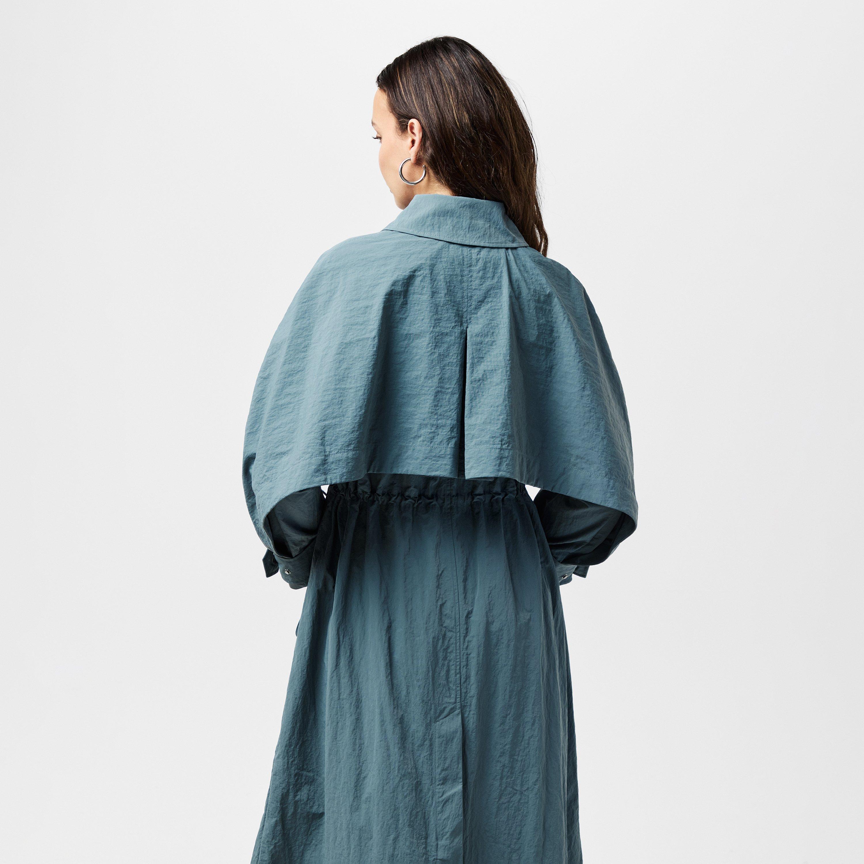 Stormy - French Connection - Women's Ilena Double-Breasted Mid-Length Trench Coat - 4