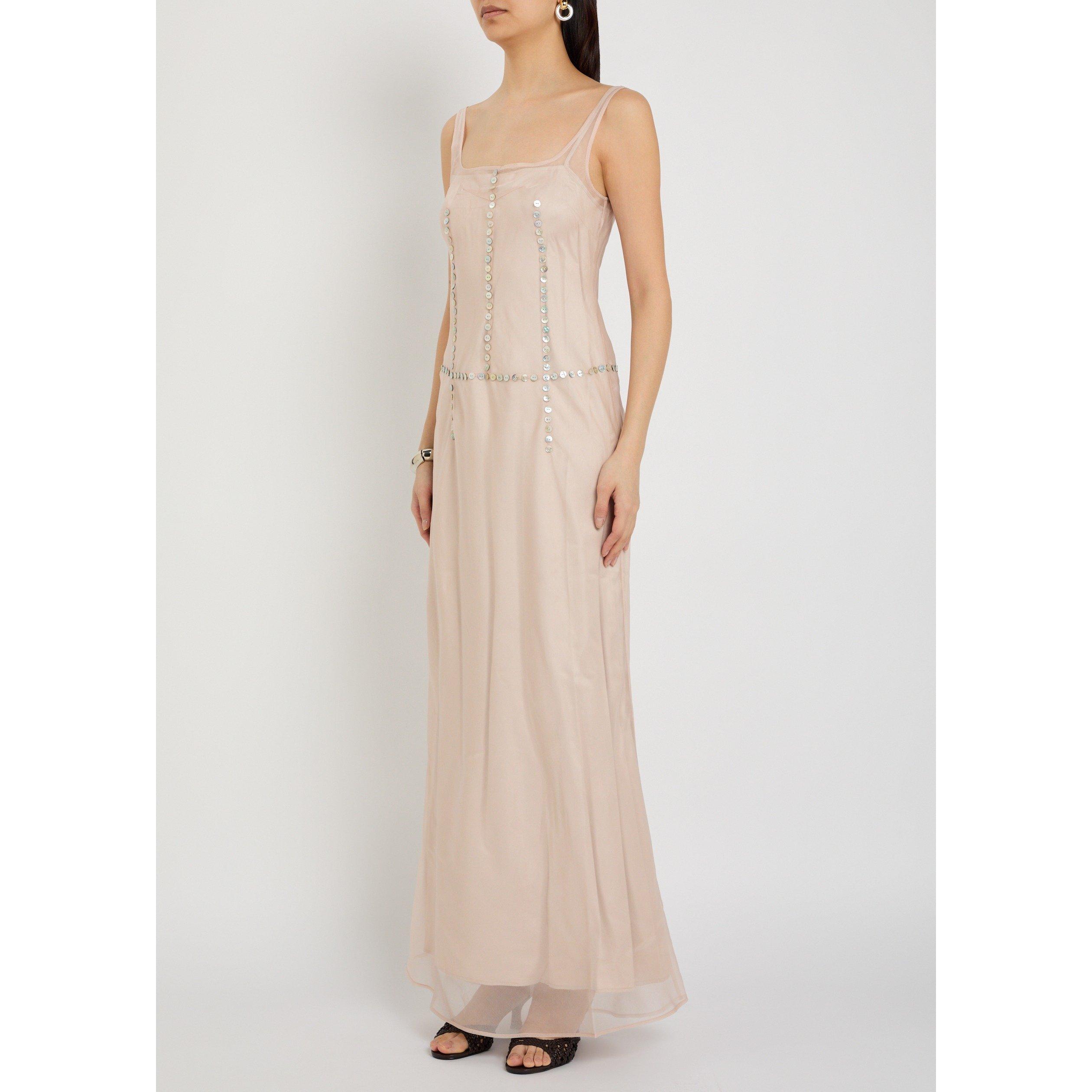 LIGHT PINK - Staud - Women's Greta Silk Maxi Dress - 2