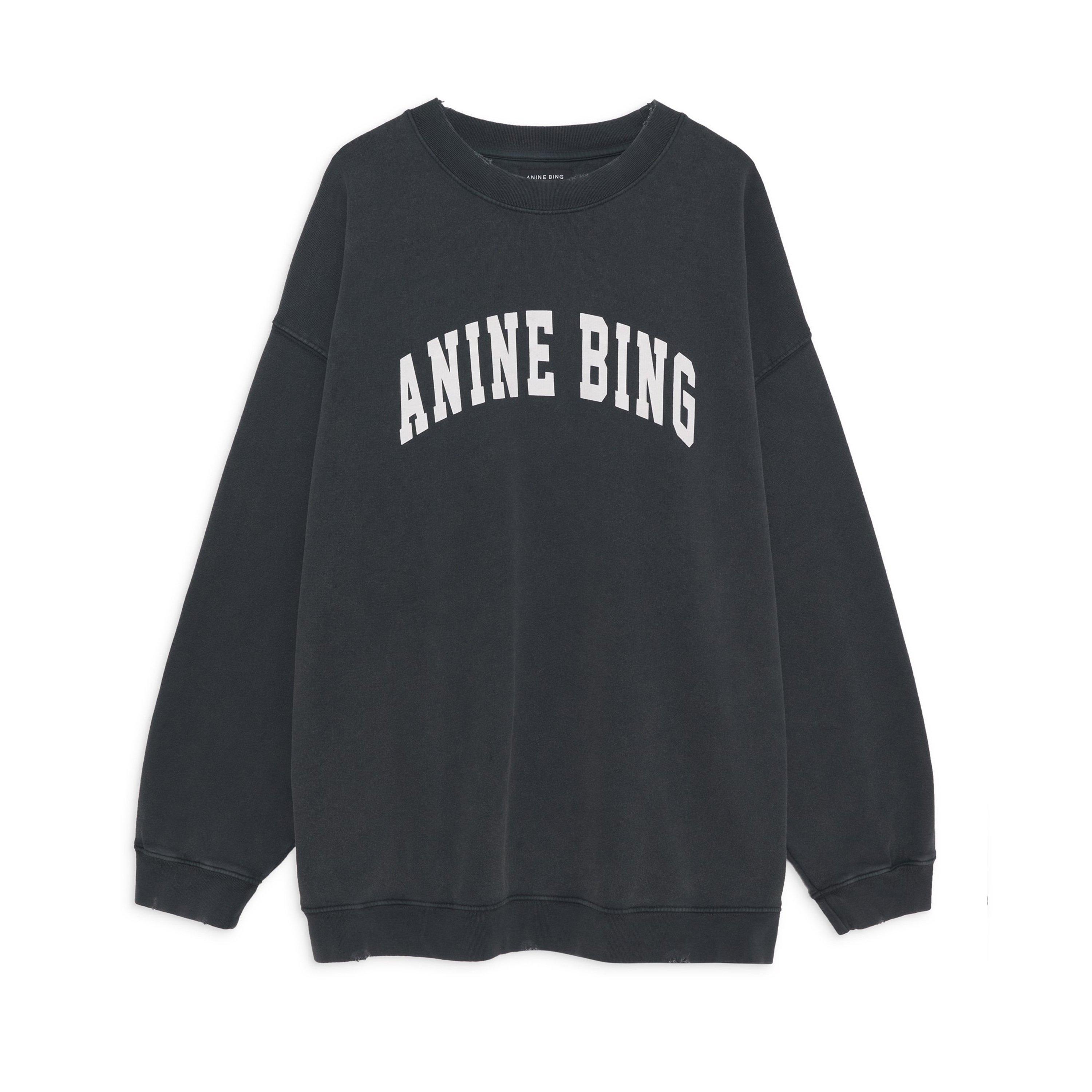 ANINE BING ネイビー トレーナー ANINE BING Sport Tyler Sweatshirt in Pacific Blue | REVOLVE