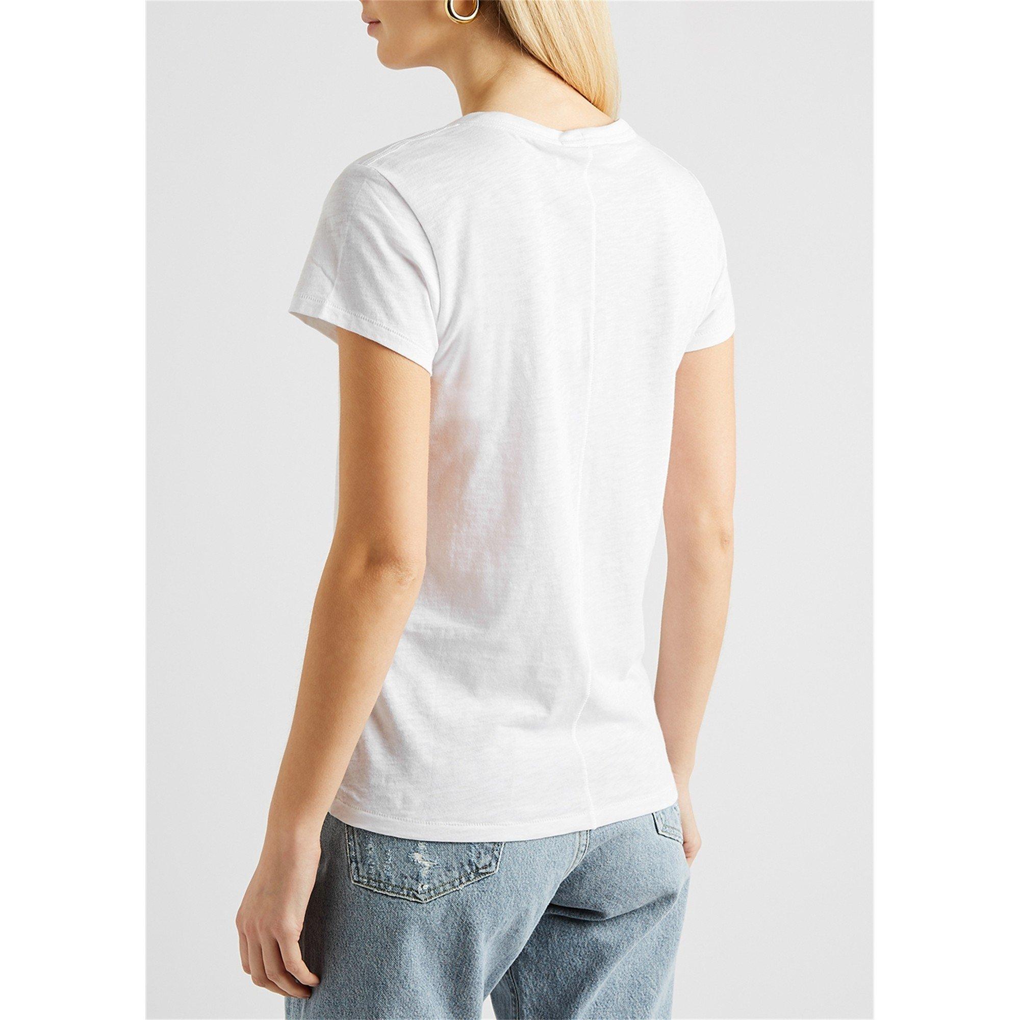WHITE AND OTHER - Rag and Bone - Women's Short-Sleeve Cotton Crew-Neck T-Shirt - 3