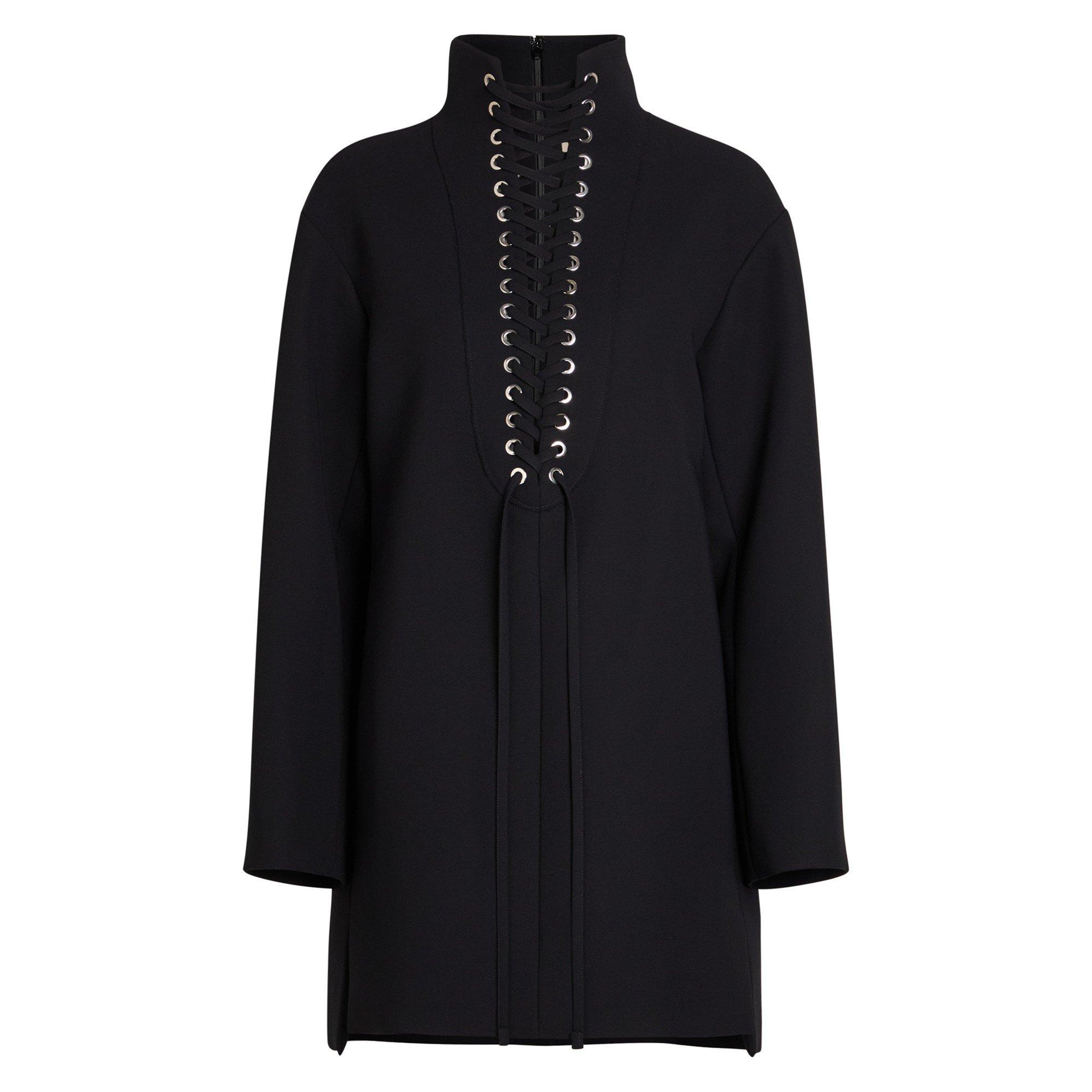BLACK - Khaite - Women's Lee Crepe Mini Dress - 1
