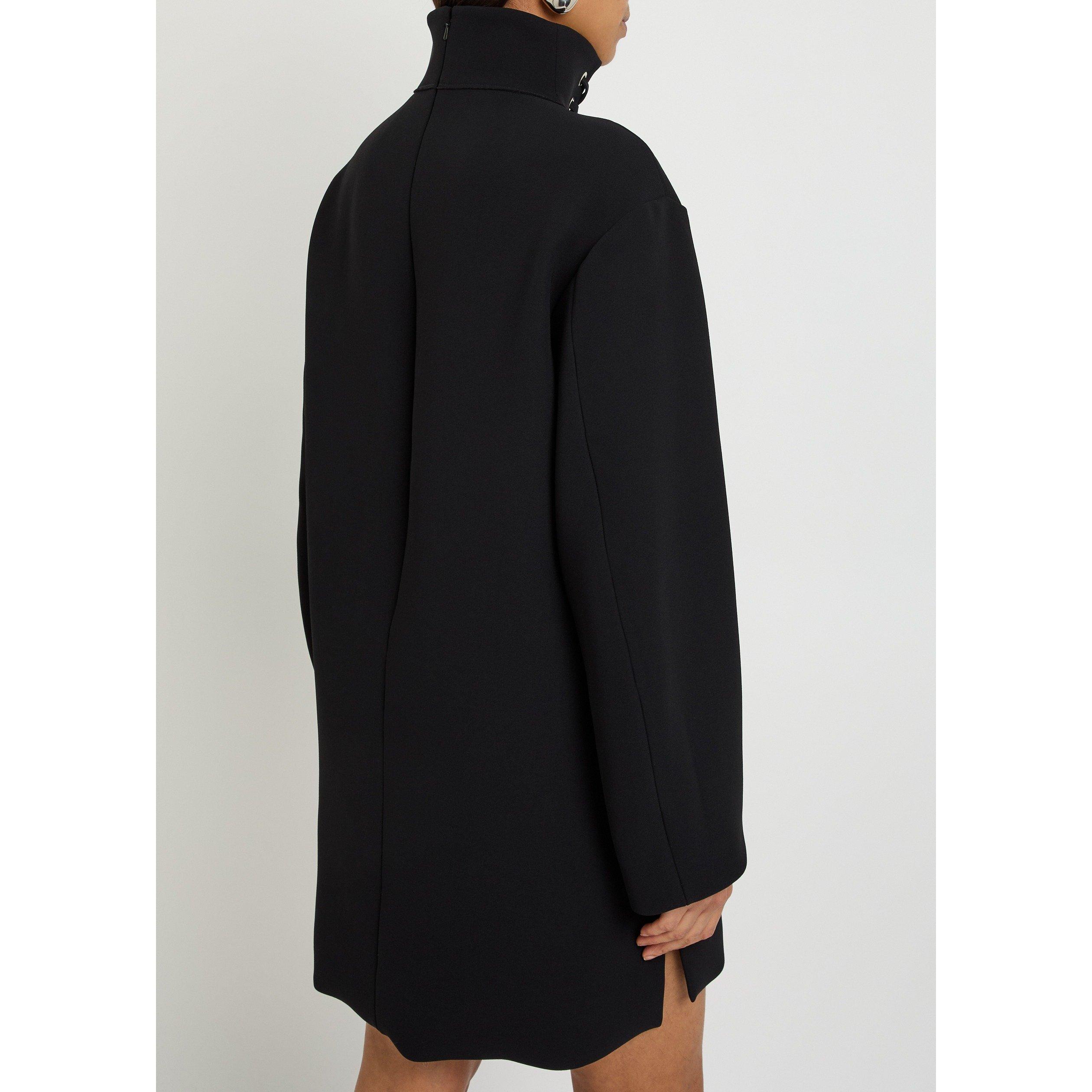 BLACK - Khaite - Women's Lee Crepe Mini Dress - 3