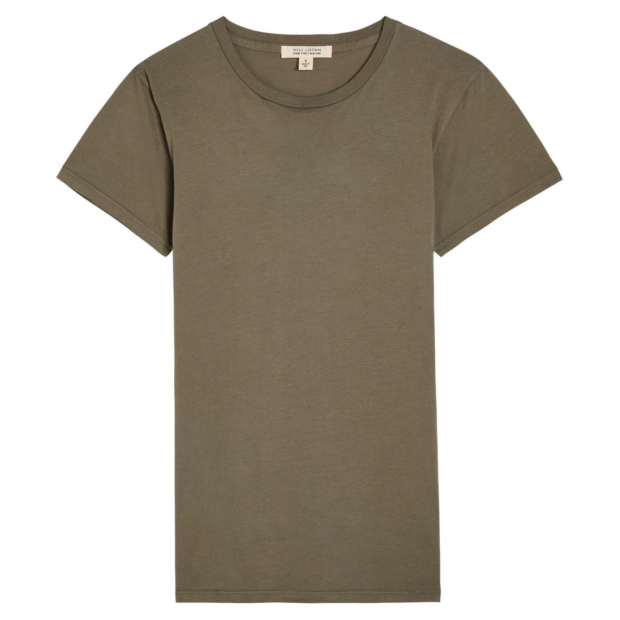 GREY - Nili Lotan - LANA CREWNECK TEE - 1