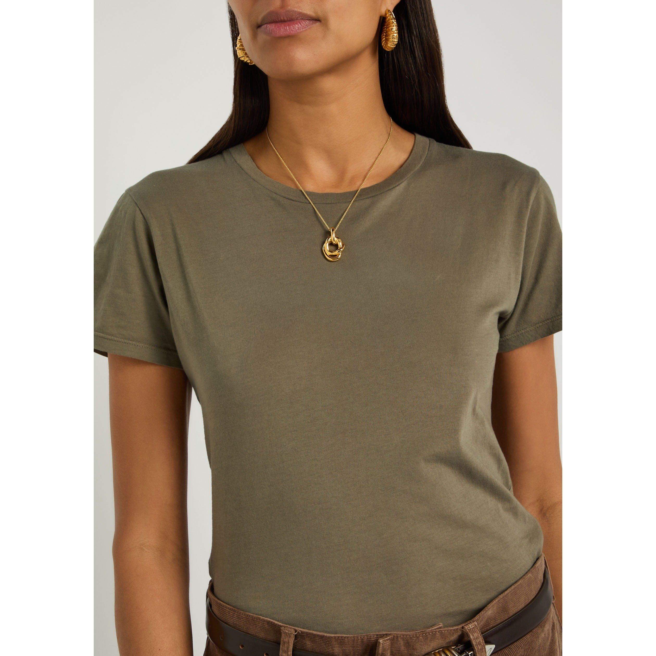 GREY - Nili Lotan - LANA CREWNECK TEE - 4
