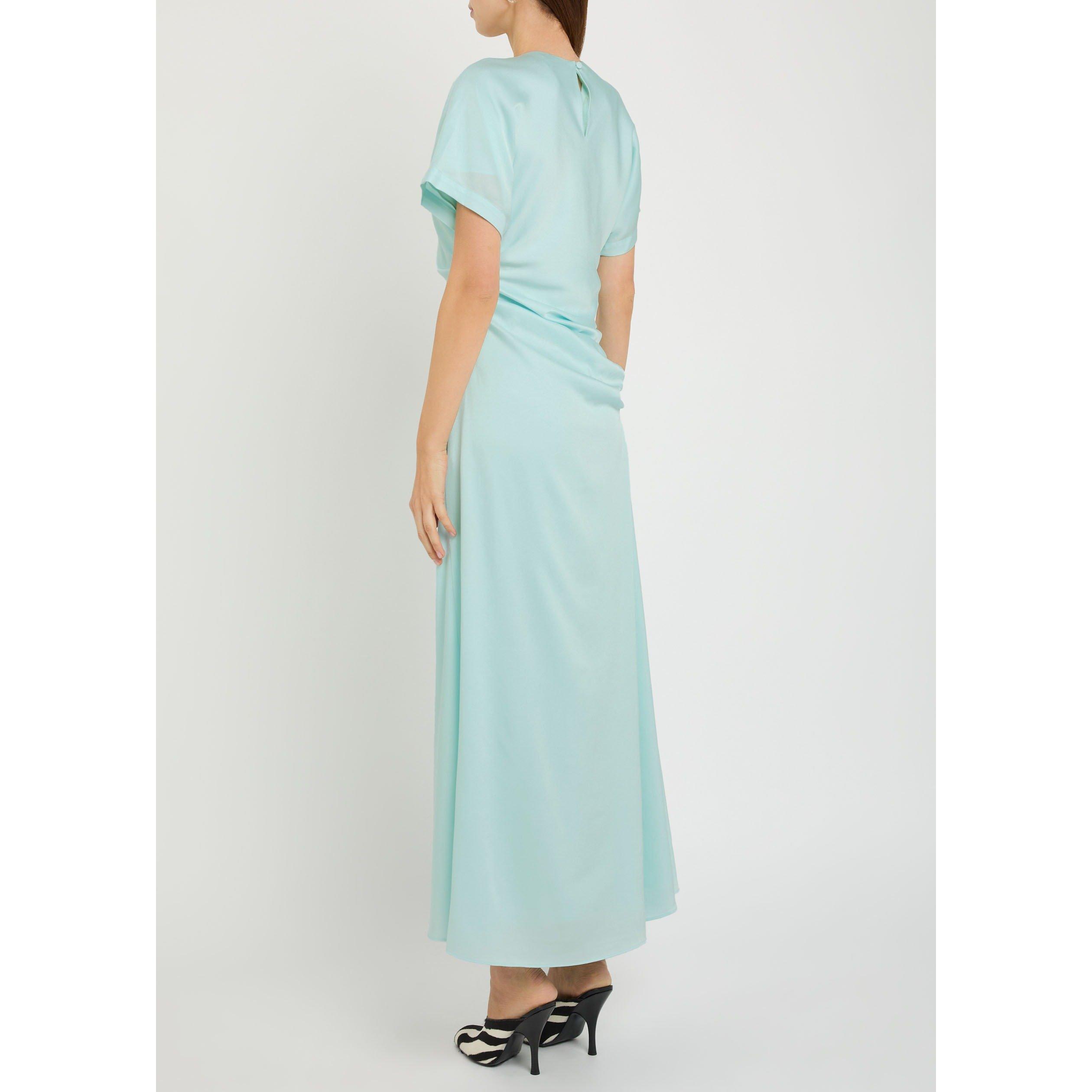 LIGHT BLUE - Jonathan Simkhai - Women's Marabella Midi Satin Dress - 3