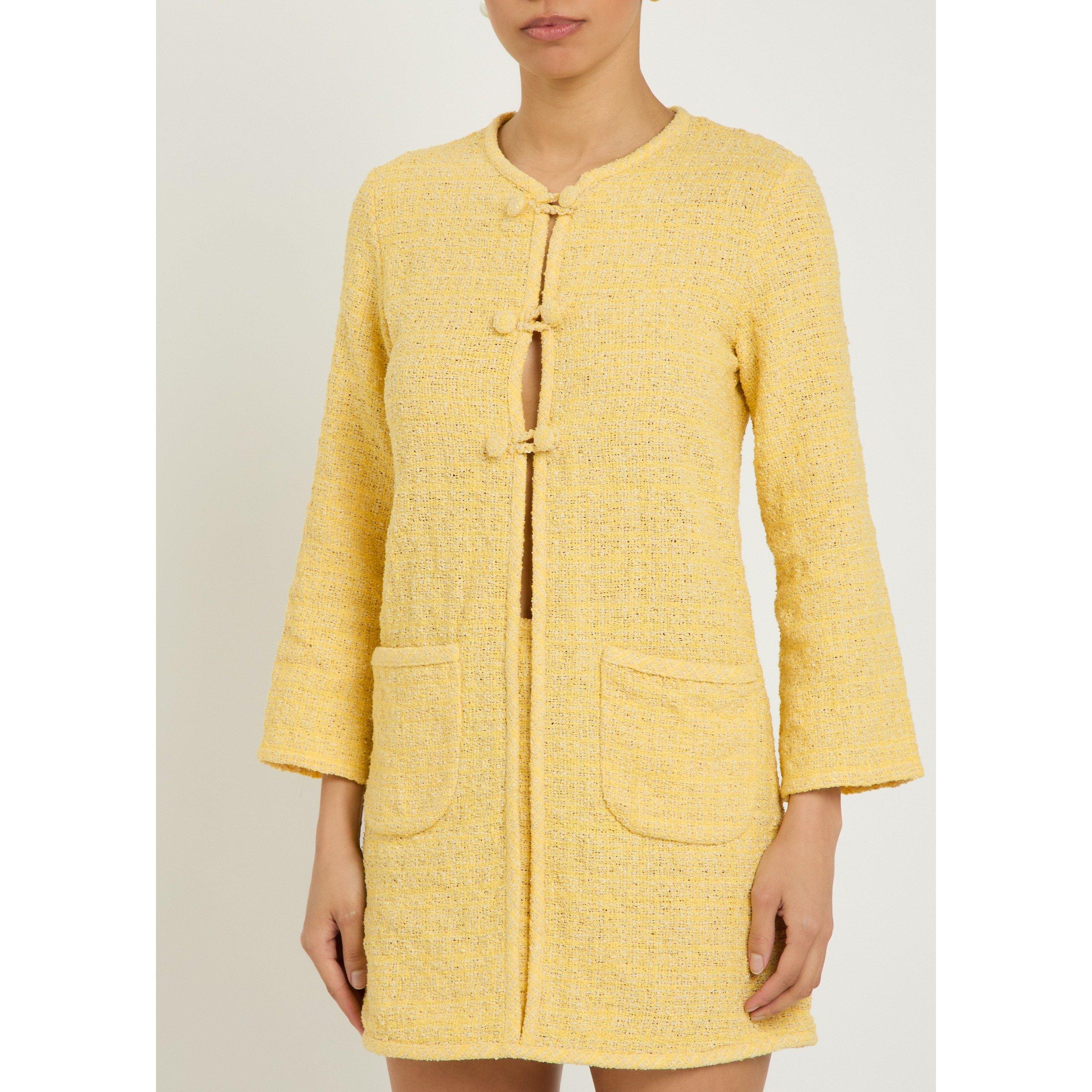YELLOW - Liberowe - SD LS AGNES TWEED DRESS - 2