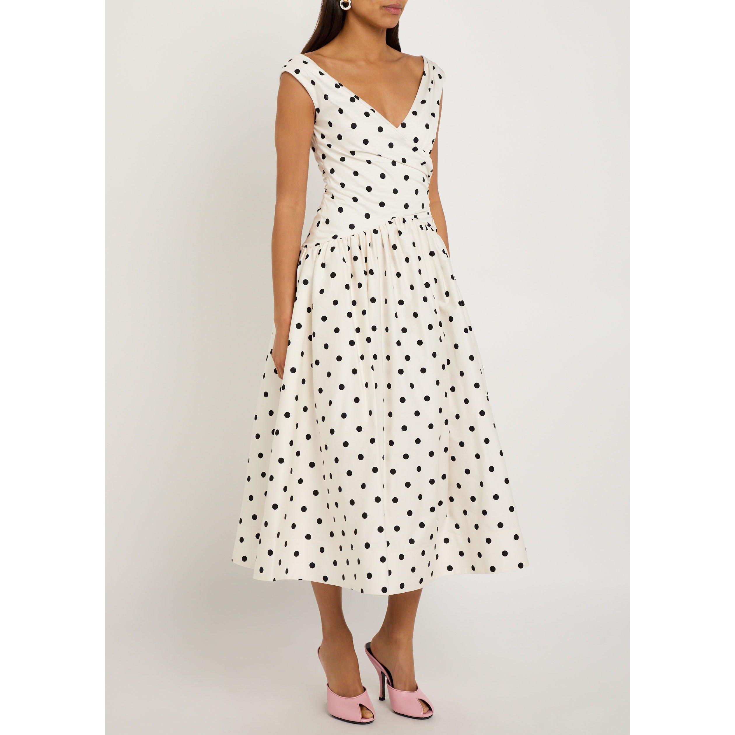 CREAM AND OTHER - Self Portrait - LD CREAM POLKA DOT MIDI DRESS - 2