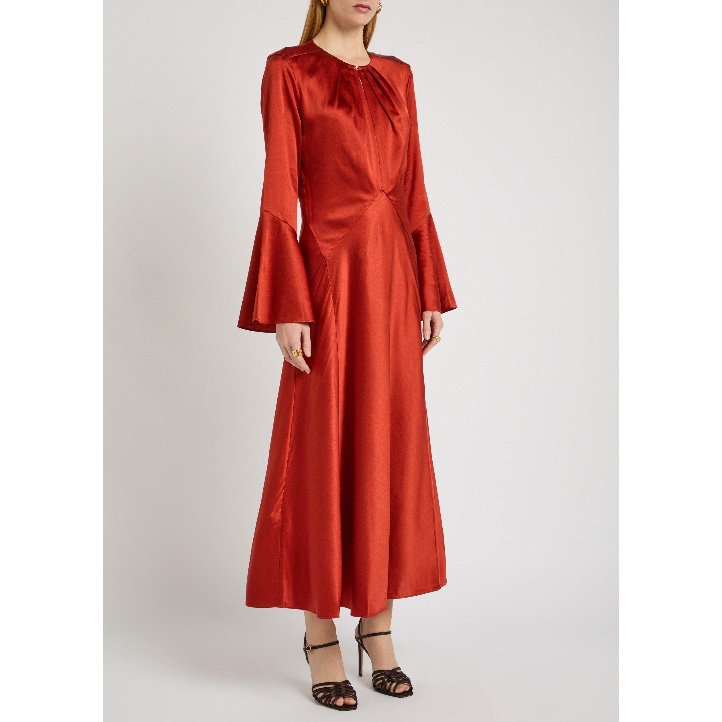 RED - Veronica Beard - LD EZRI HIGHNK LS DRESS - 2