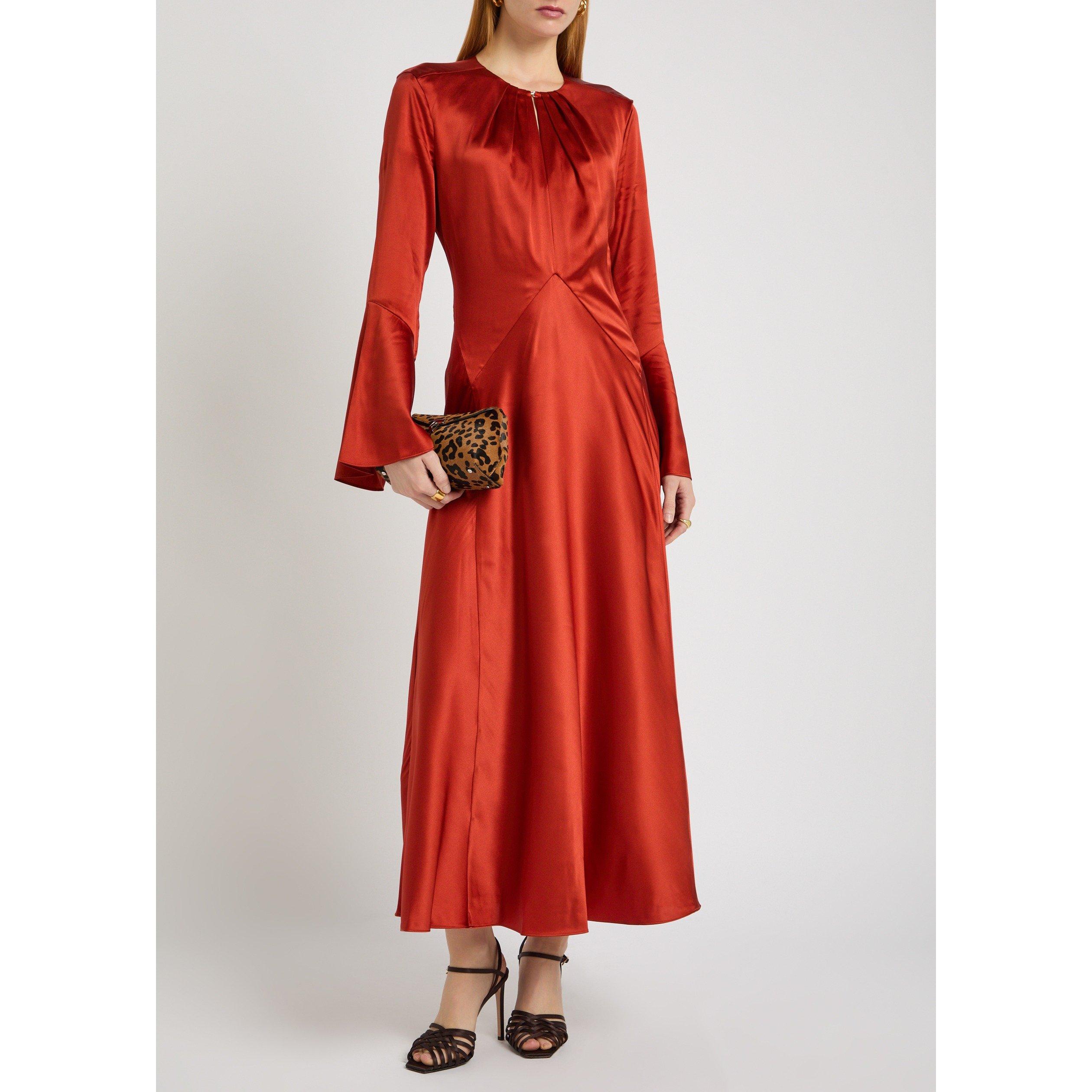 RED - Veronica Beard - LD EZRI HIGHNK LS DRESS - 5