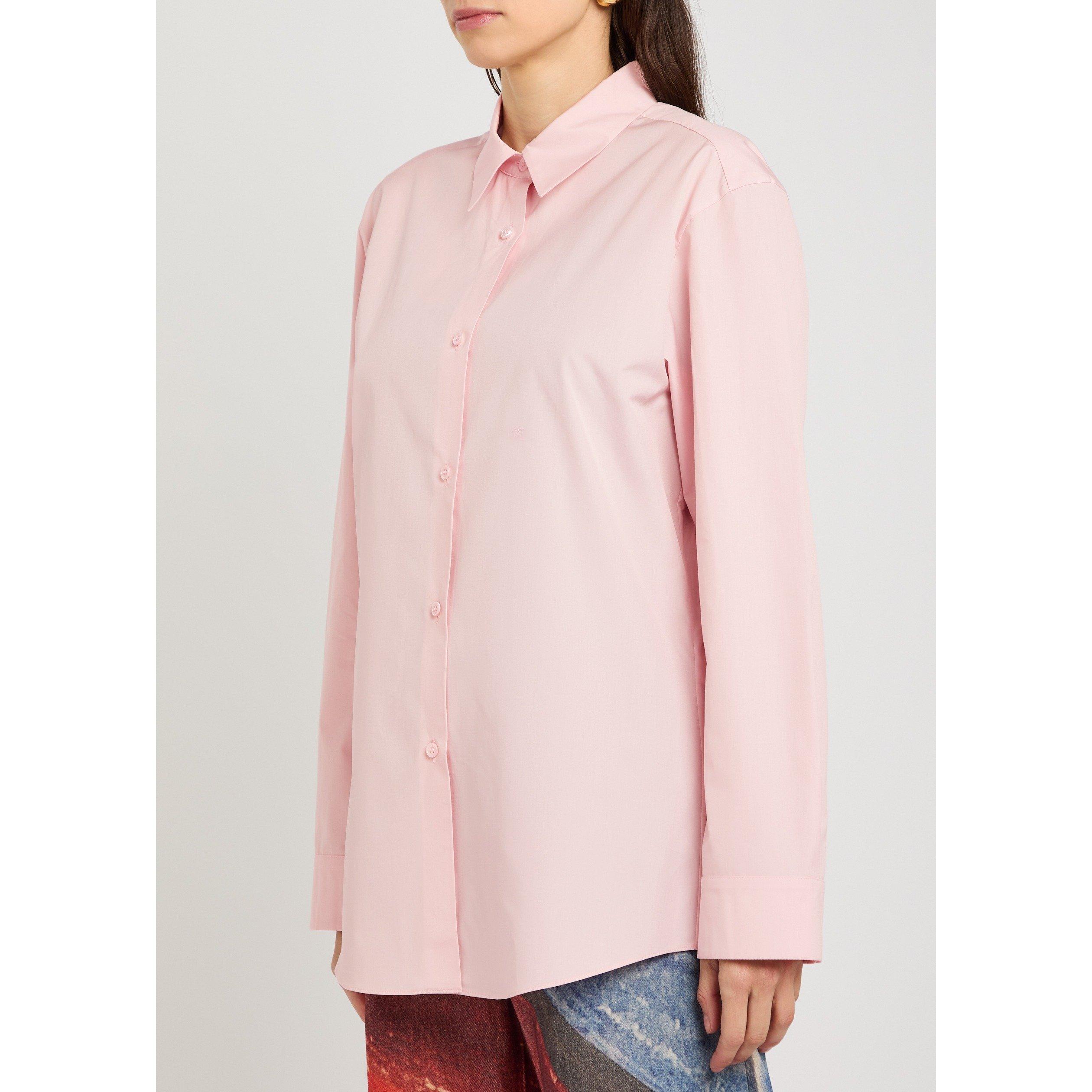 LIGHT PINK - Gabriela Hearst - Women's Reyes Cotton Long-Sleeve Plain Shirt - 2