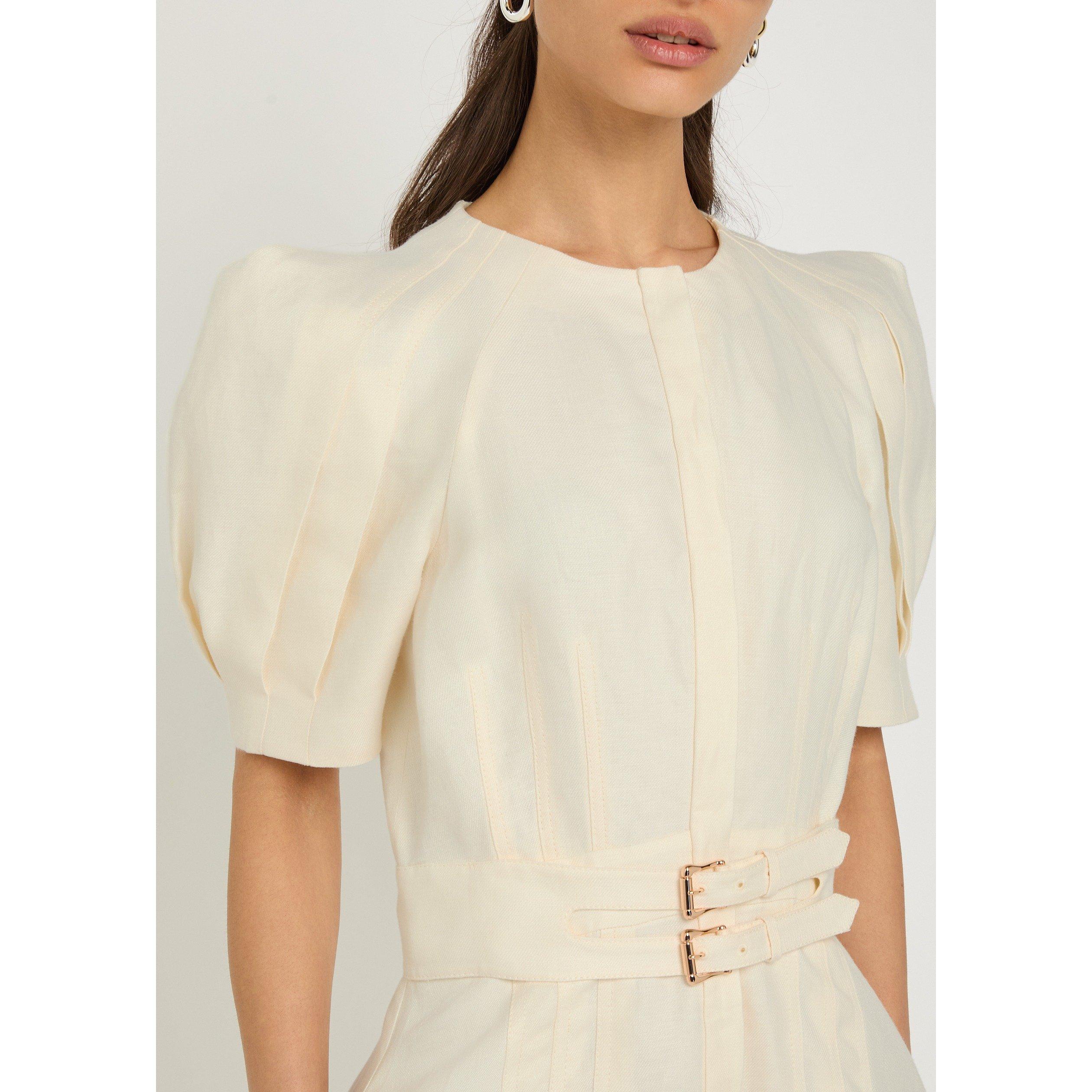IVORY - Gabriela Hearst - Women's Patricia Linen Maxi Dress - 4