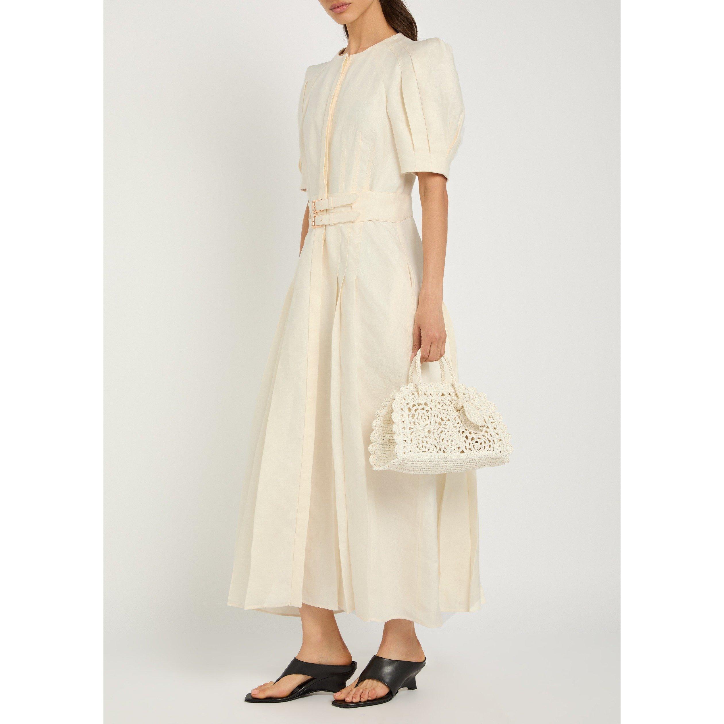 IVORY - Gabriela Hearst - Women's Patricia Linen Maxi Dress - 5
