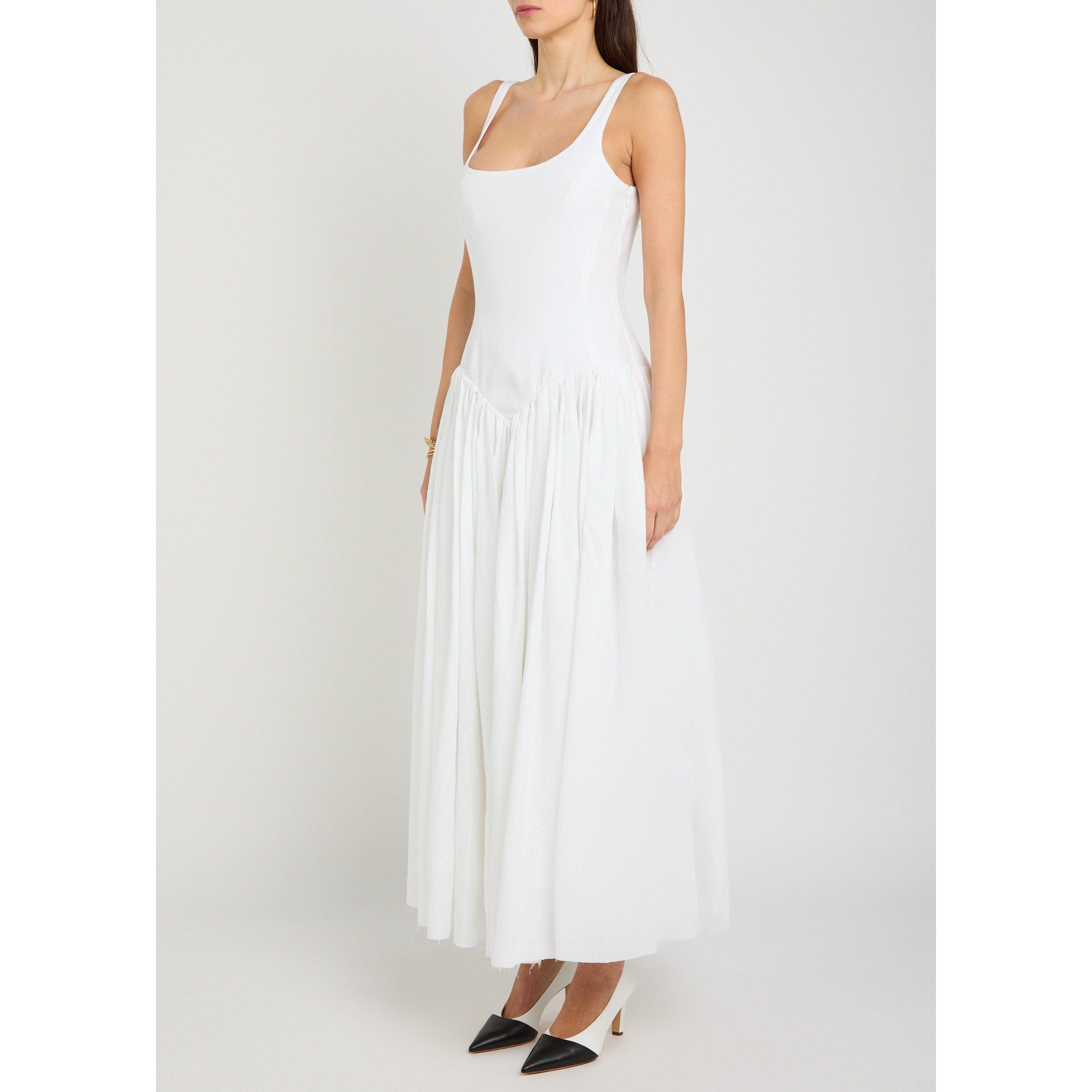 WHITE - Gabriela Hearst - Women's Naia Linen Maxi Dress - 2