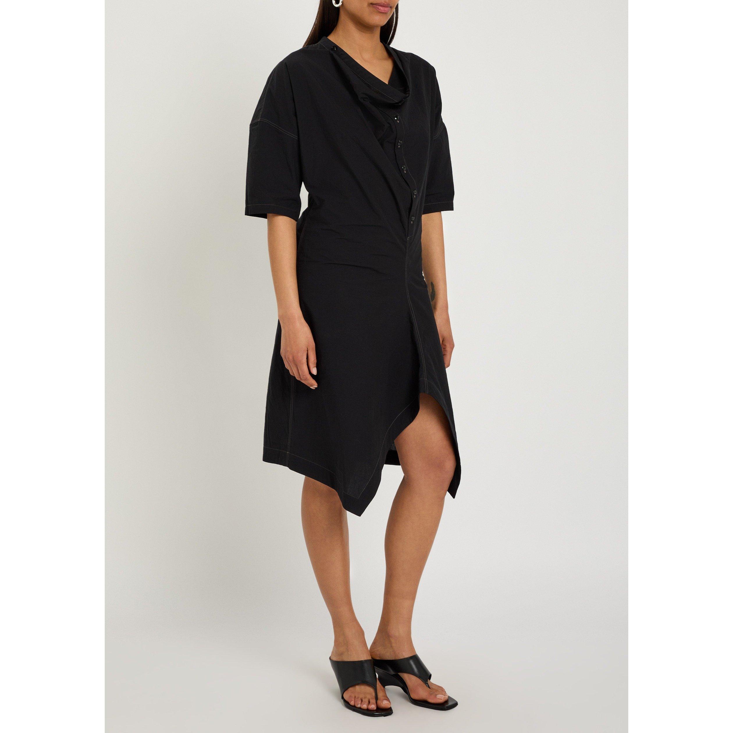 BLACK - Lemaire - Women's Soft Collar Cotton Shirt Dress - 2