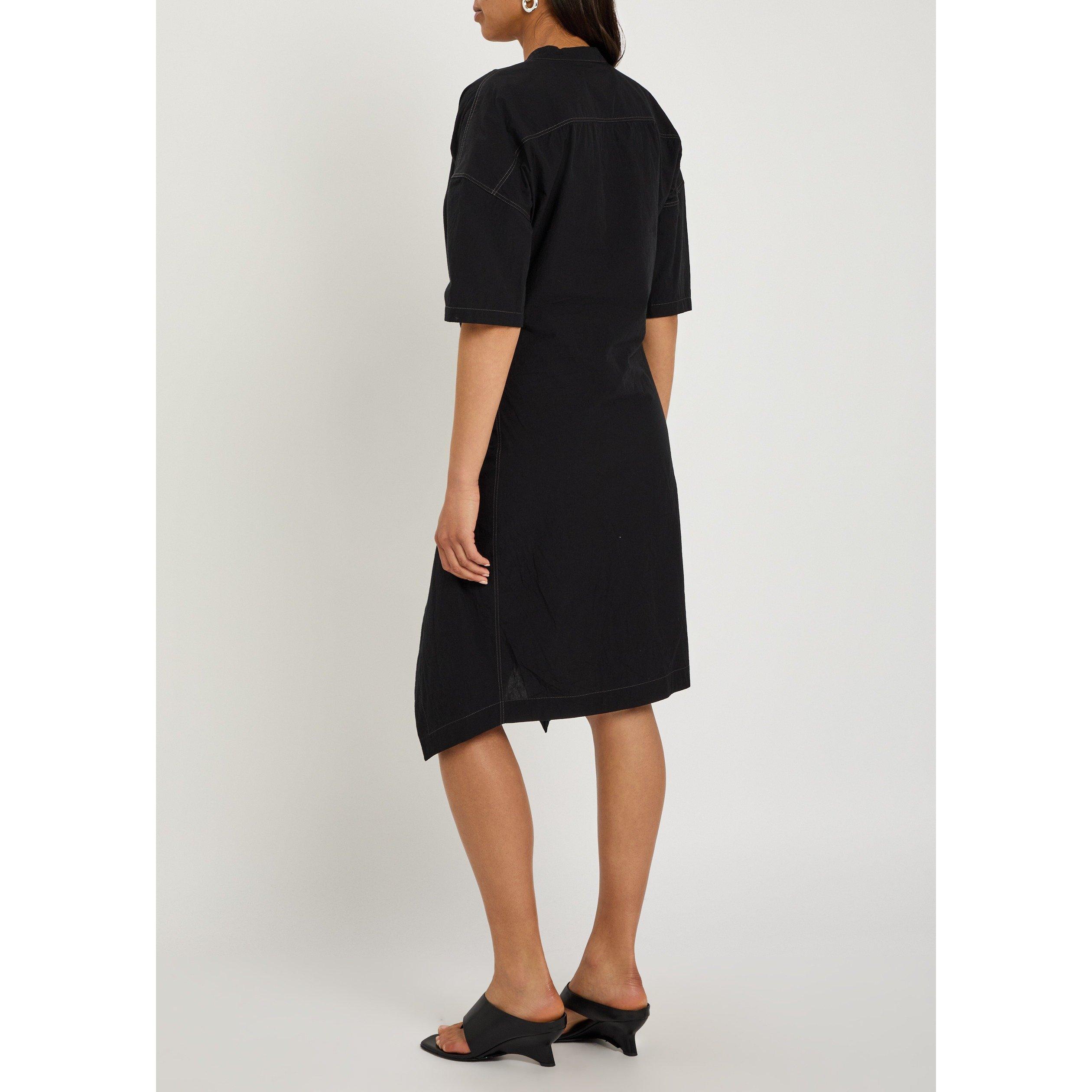 BLACK - Lemaire - Women's Soft Collar Cotton Shirt Dress - 3
