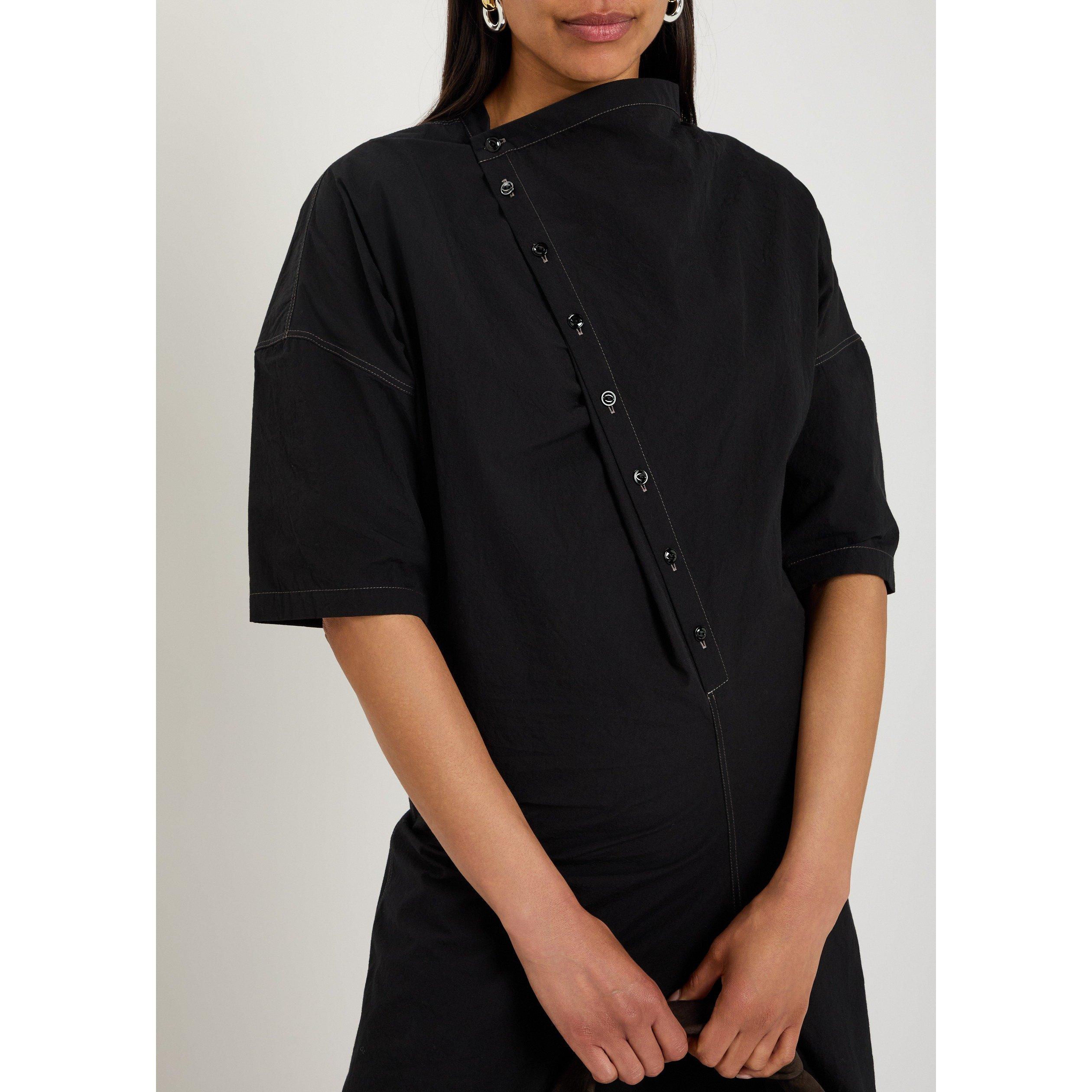 BLACK - Lemaire - Women's Soft Collar Cotton Shirt Dress - 4