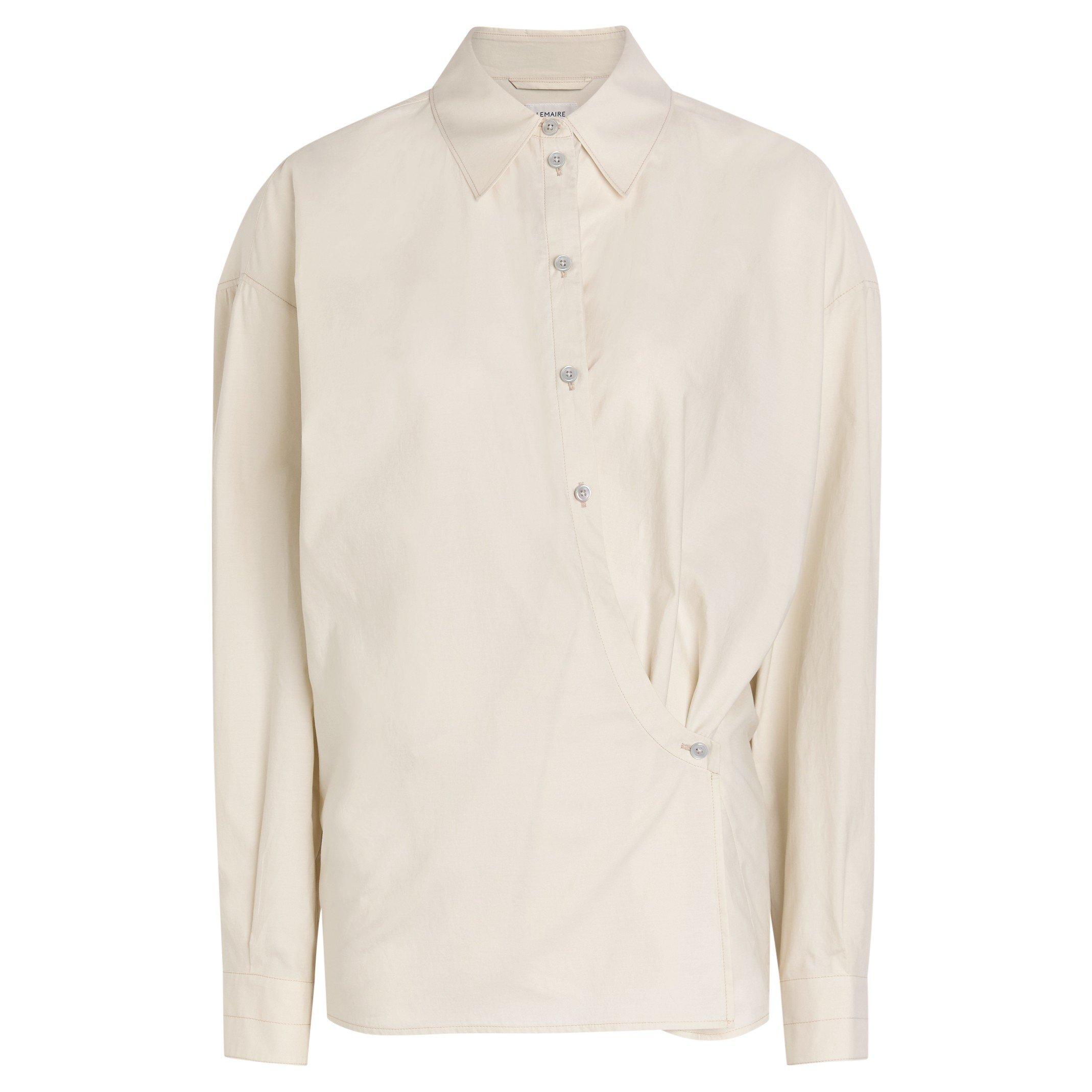 CREAM - Lemaire - STRAIGHT COLLAR TWISTED SHIRT - 1
