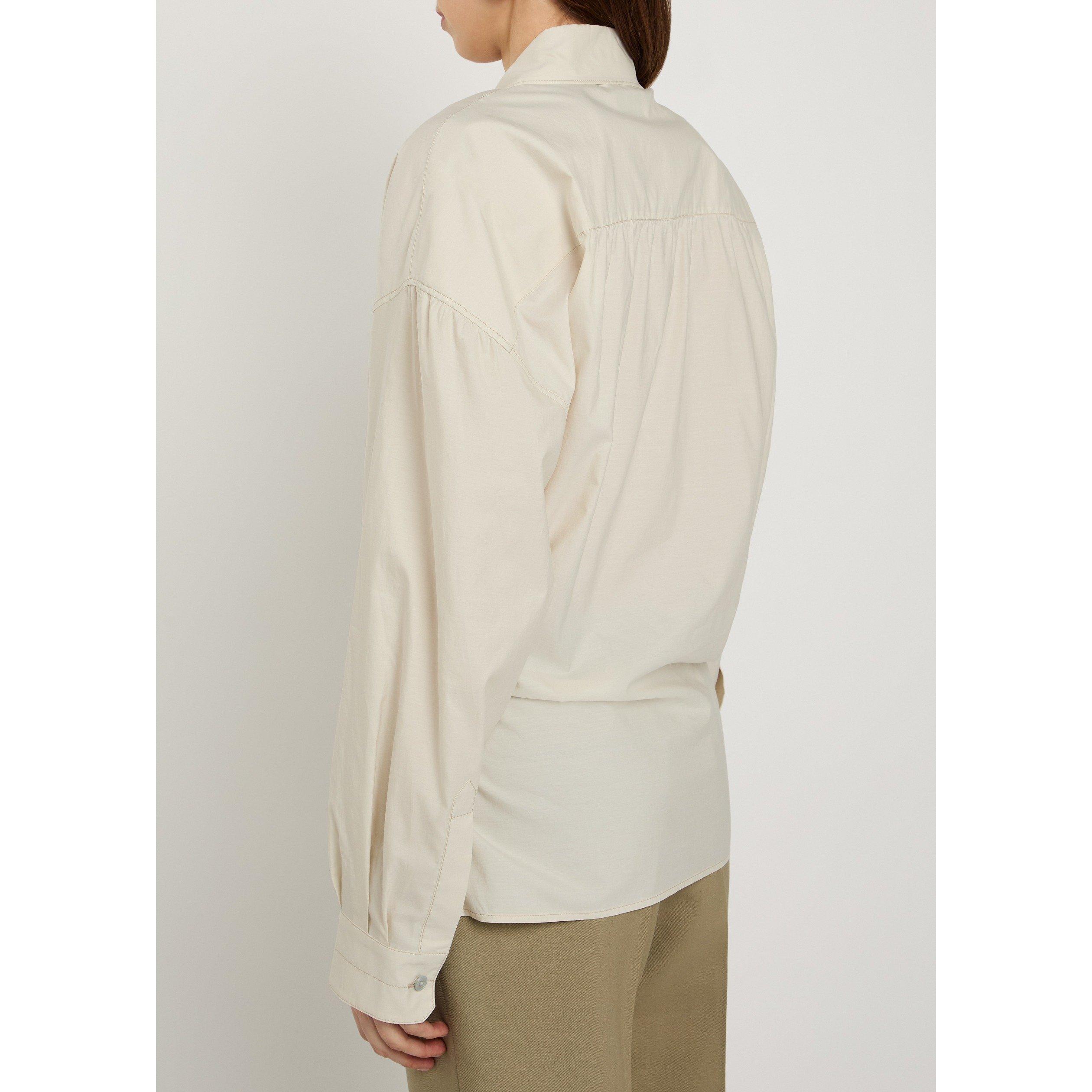 CREAM - Lemaire - STRAIGHT COLLAR TWISTED SHIRT - 3