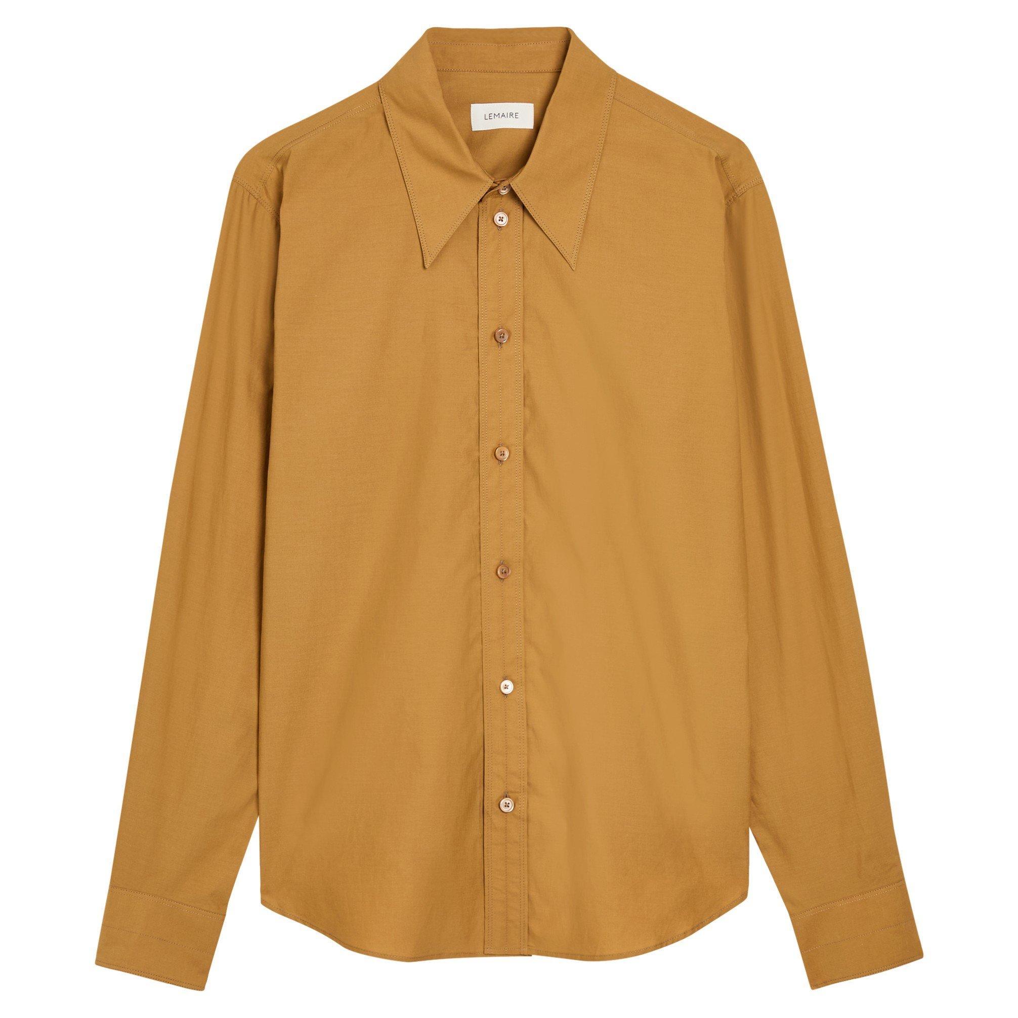 LIGHT BROWN - Lemaire - POINTED COLLAR SHIRT