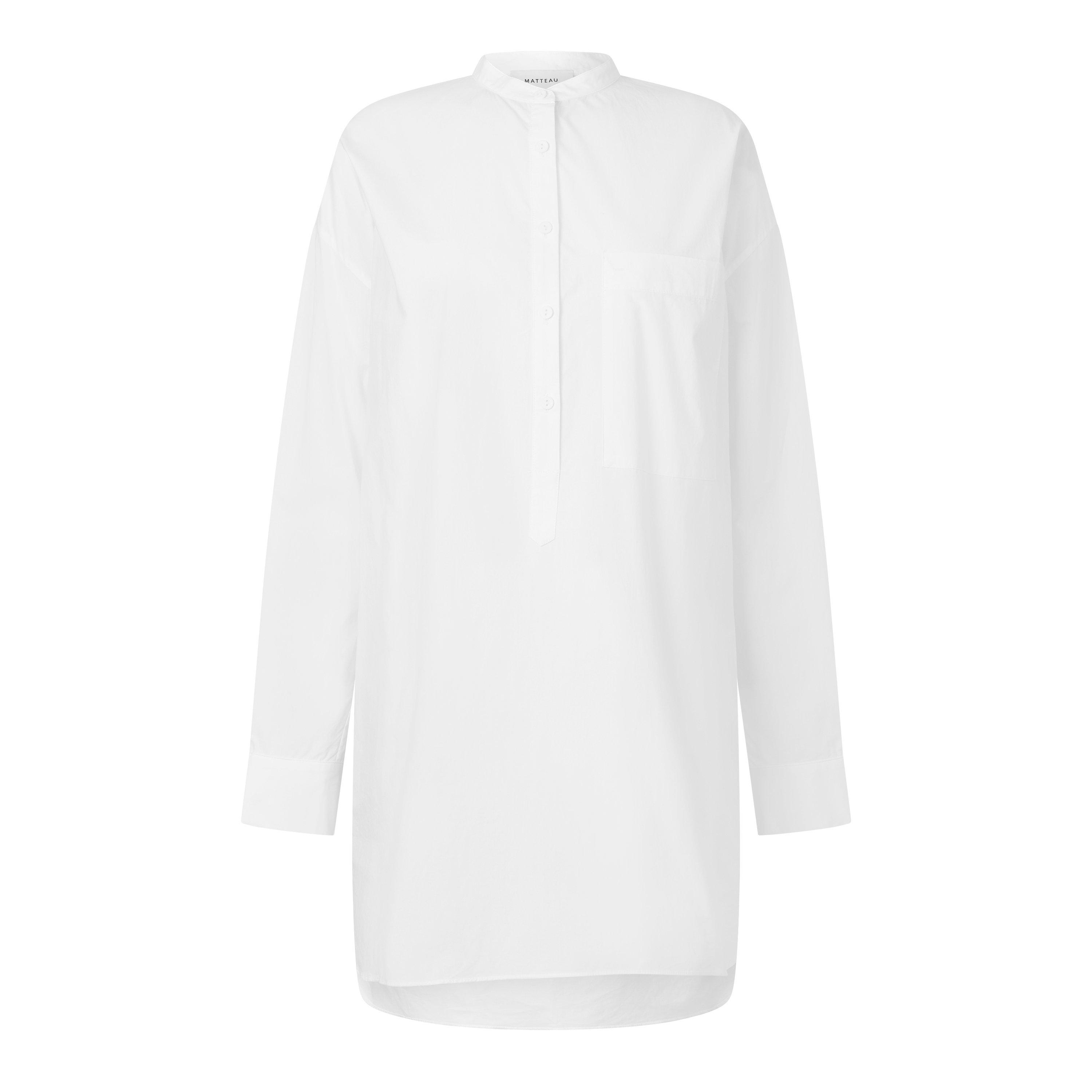 WHITE - Matteau - SD POPOVER MINI SHIRT DRE - 1