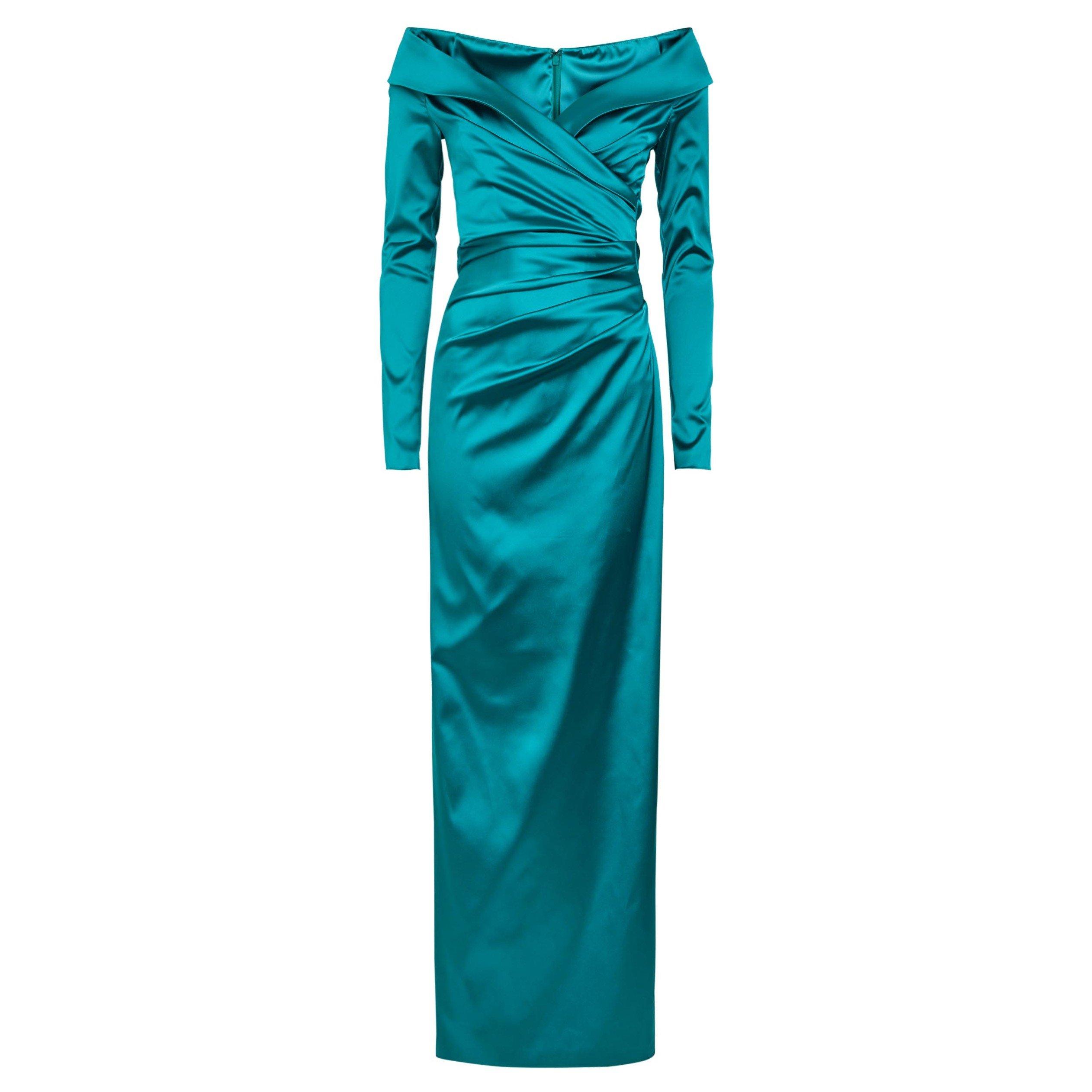 AQUA - Talbot Runhof - LD OFF SHOULDER EVENING DRESS - 1