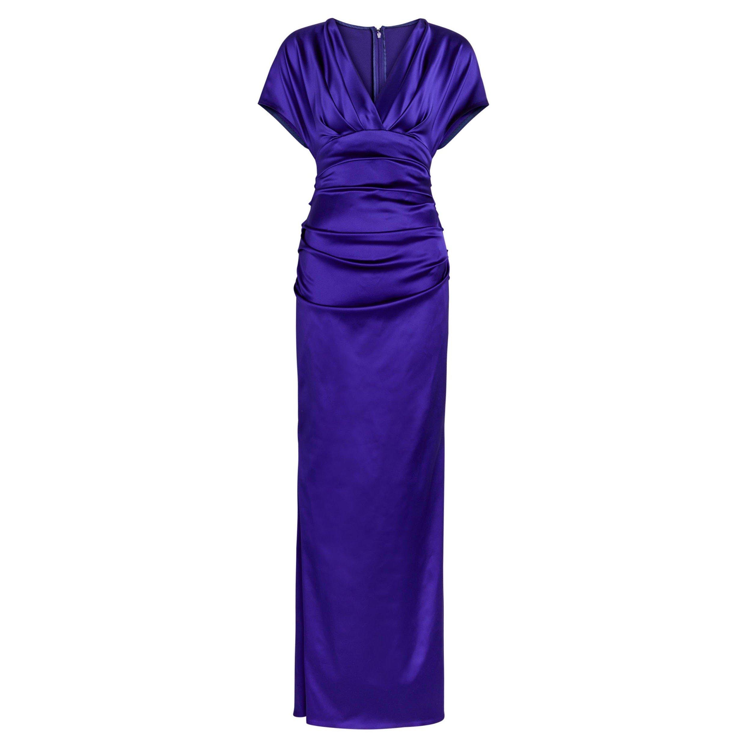 BLUE - Talbot Runhof - LD SHORT SLEEVE EVENING DRESS - 1