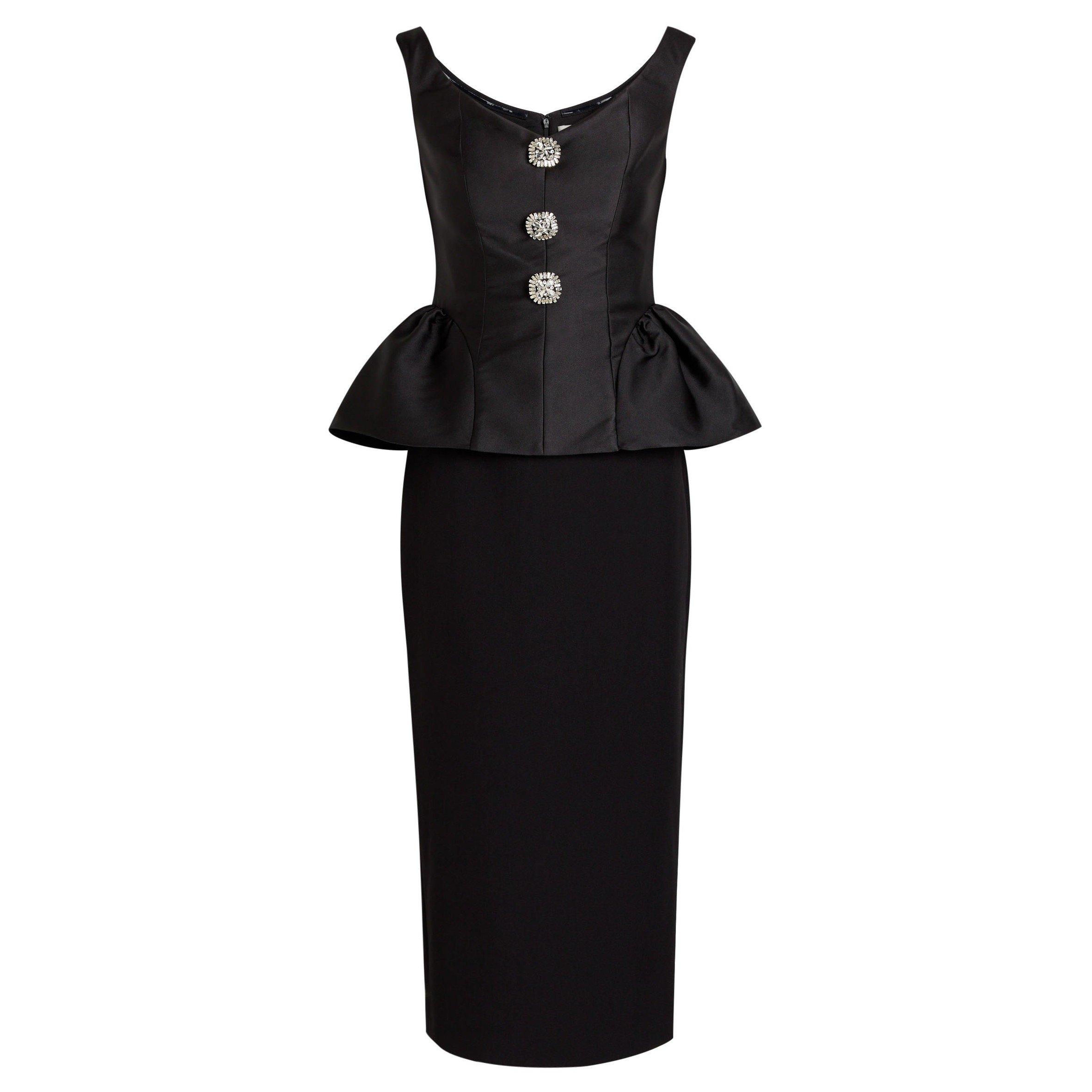 BLACK - Roland Mouret - LD CRYSTAL PEPLUM DRESS - 1