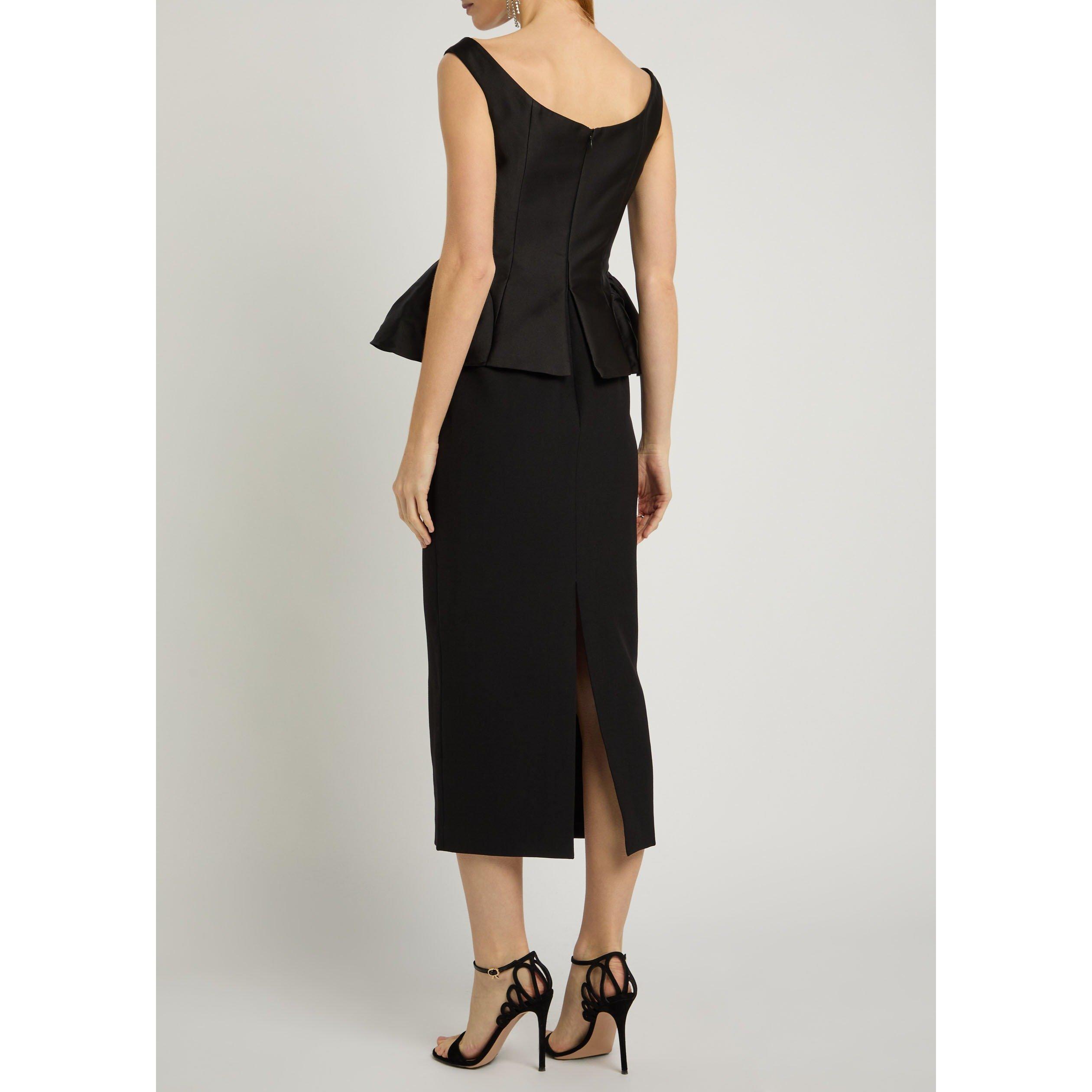 BLACK - Roland Mouret - LD CRYSTAL PEPLUM DRESS - 3