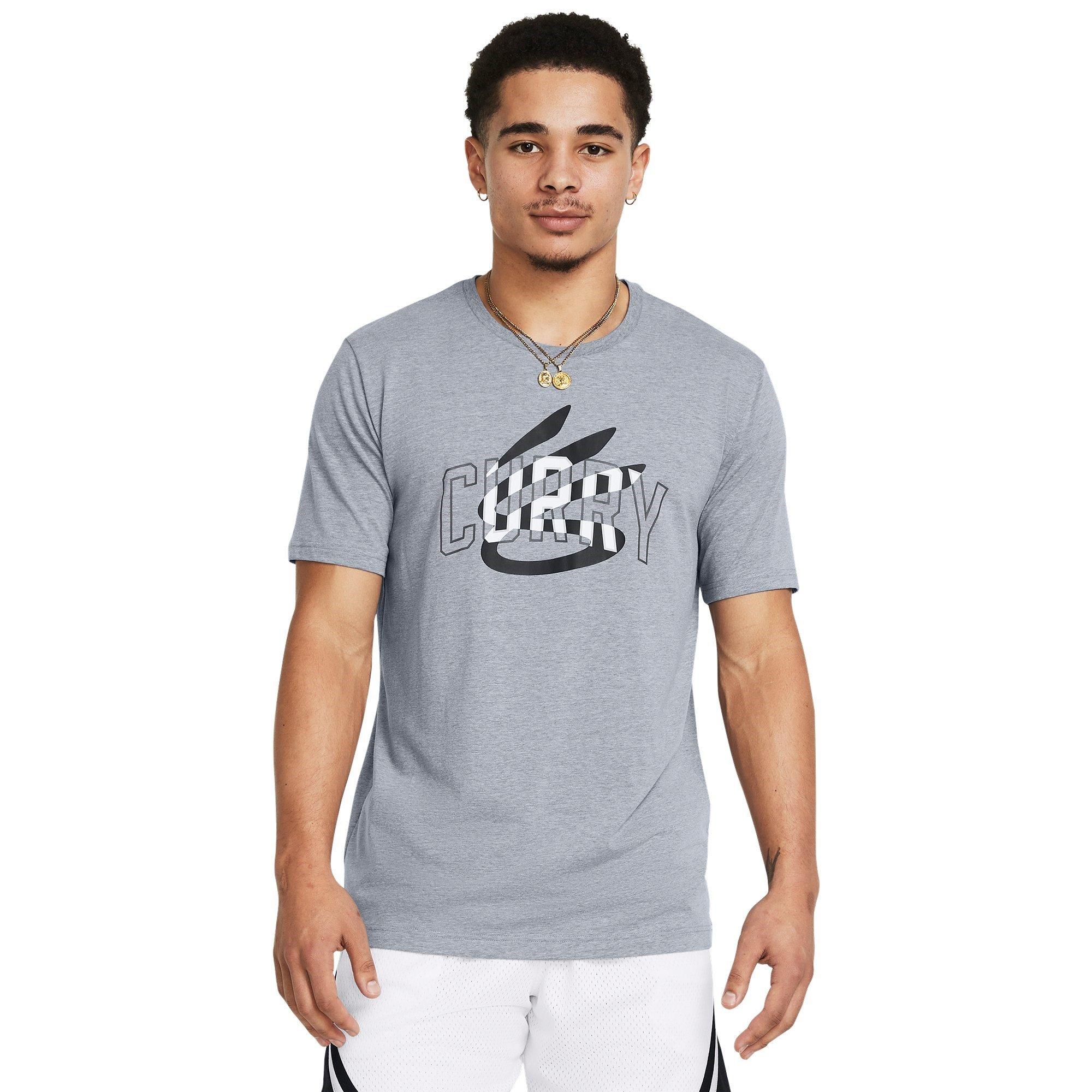 Heather/Zwart - Under Armour - Curry Champ Mindset T-Shirt Mens - 2
