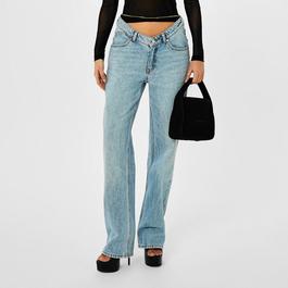 Alexander Wang Nameplate V Front Demin Jean