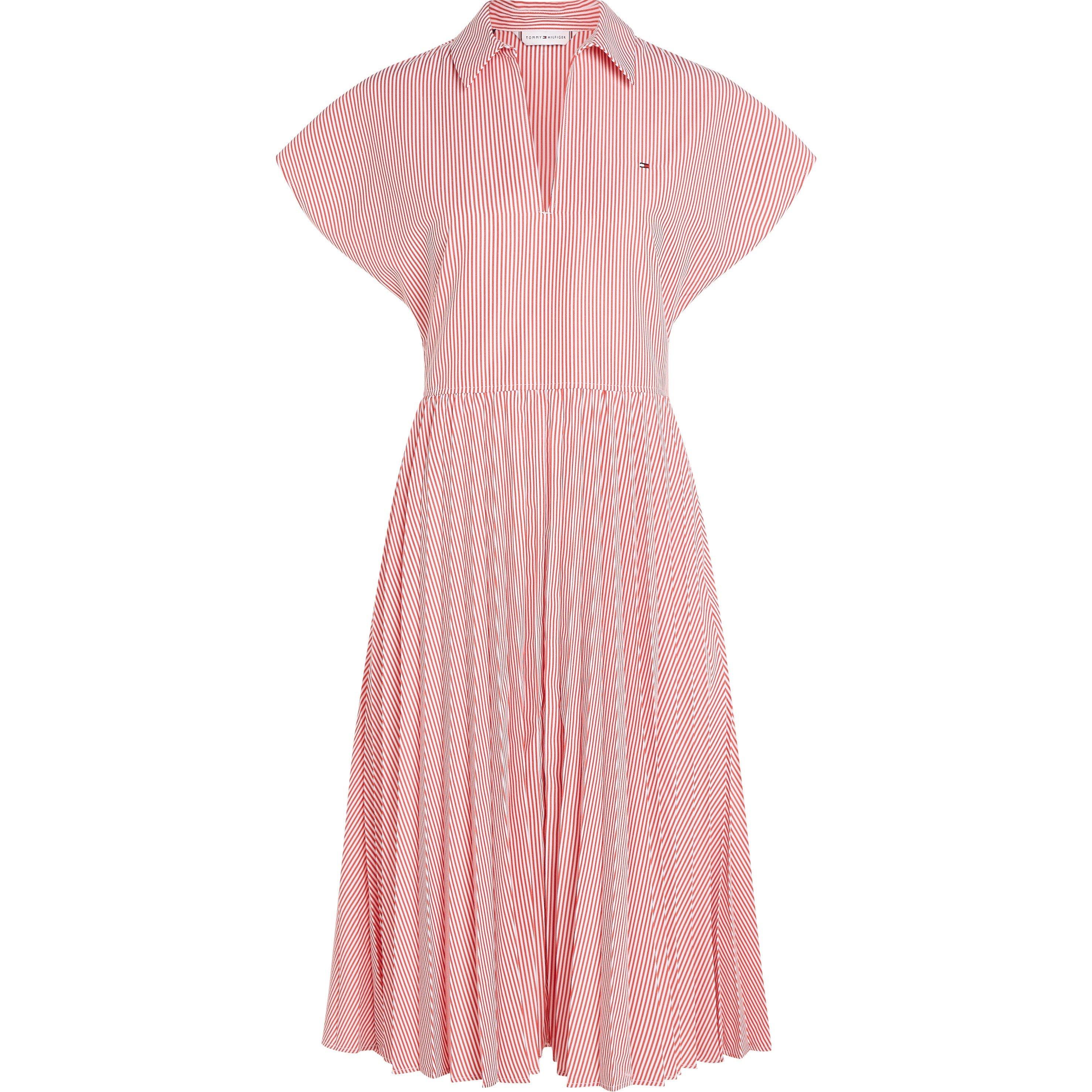 Stp Fierce Red - Tommy Hilfiger - Women's Ithaka Pleated Shirt Dress - 4