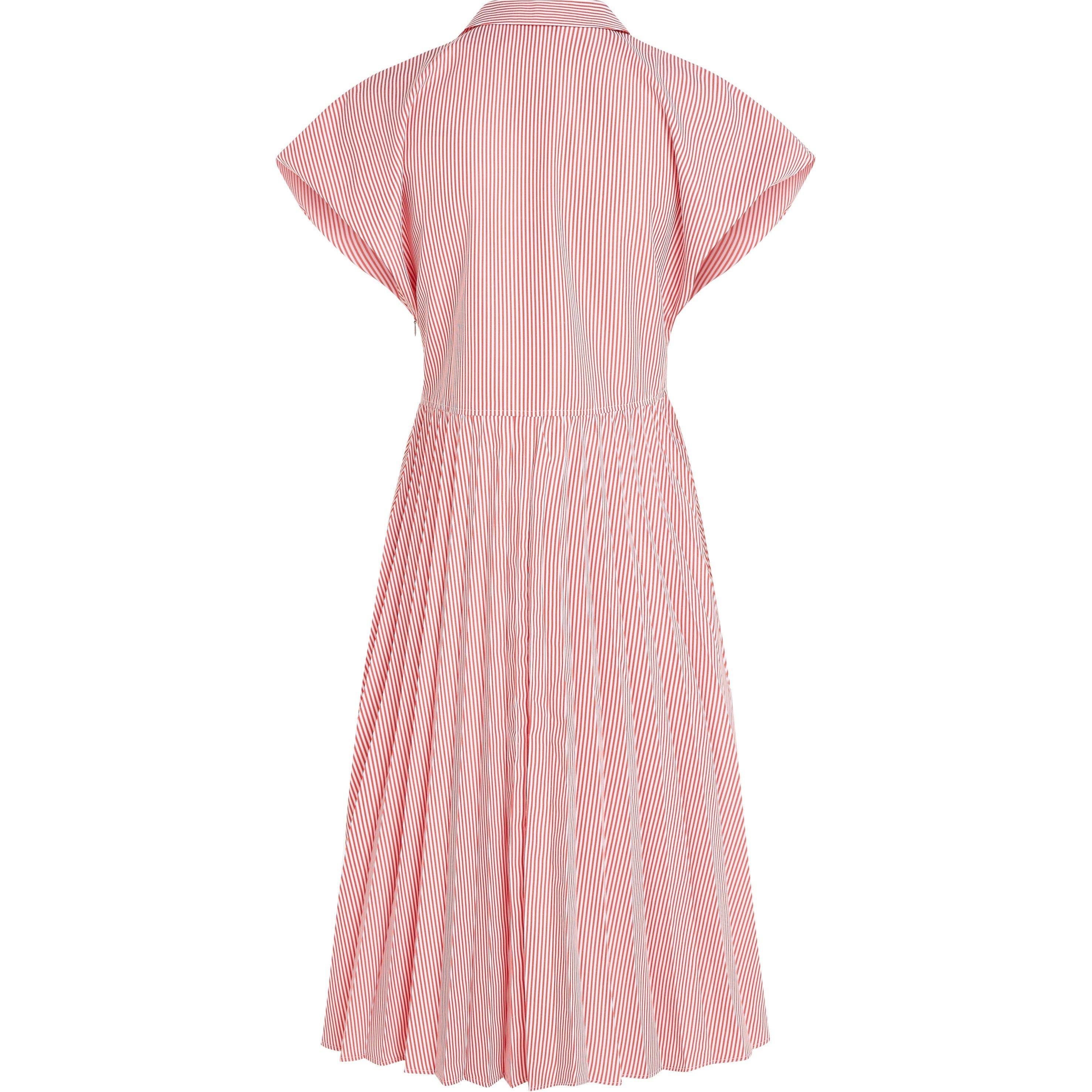 Stp Fierce Red - Tommy Hilfiger - Women's Ithaka Pleated Shirt Dress - 5