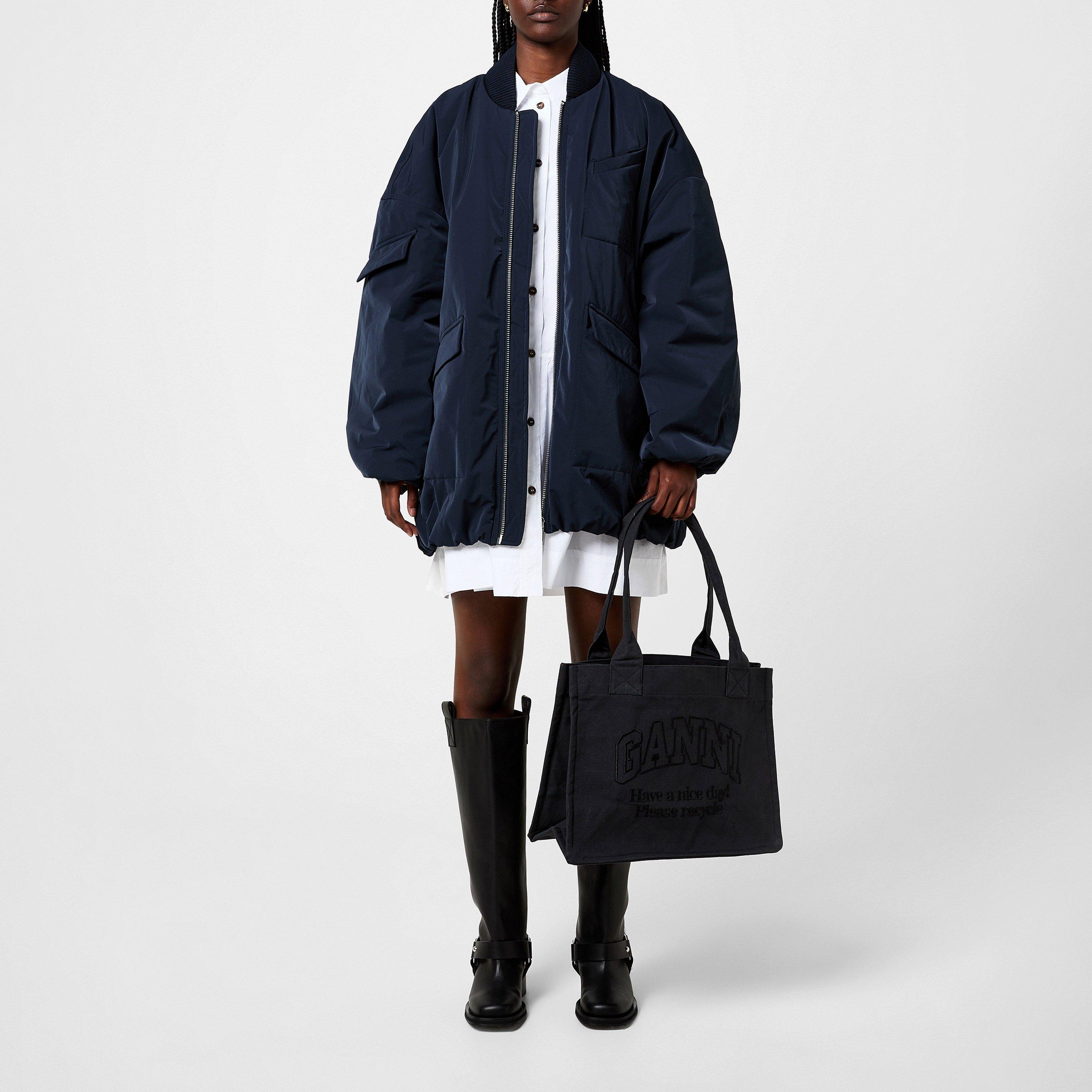 Sky Captain - Ganni - Women's Oversized Bomber Jacket - 4