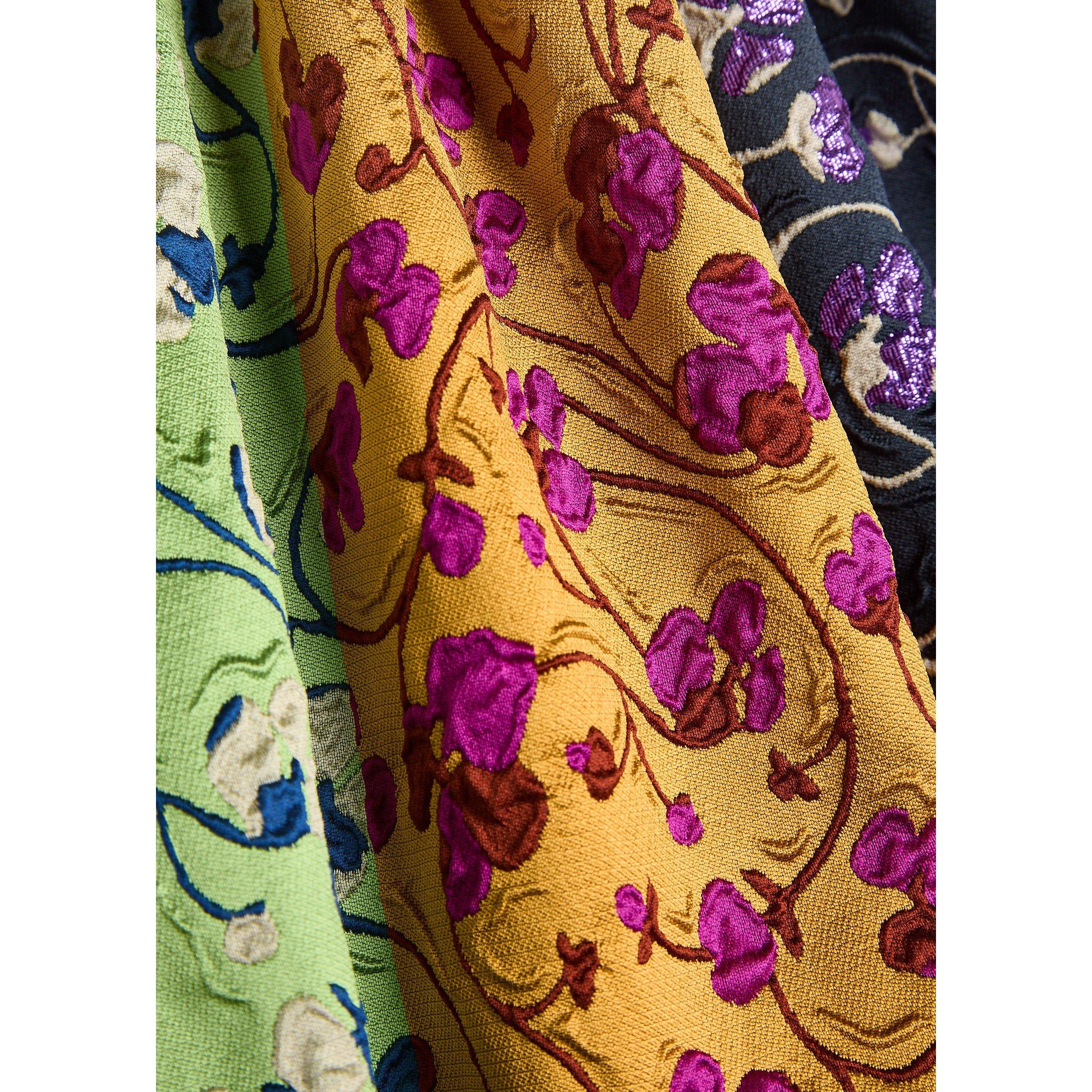 YELLOW AND OTHE - La DoubleJ - Women's Column Floral Jacquard Maxi Dress - 4