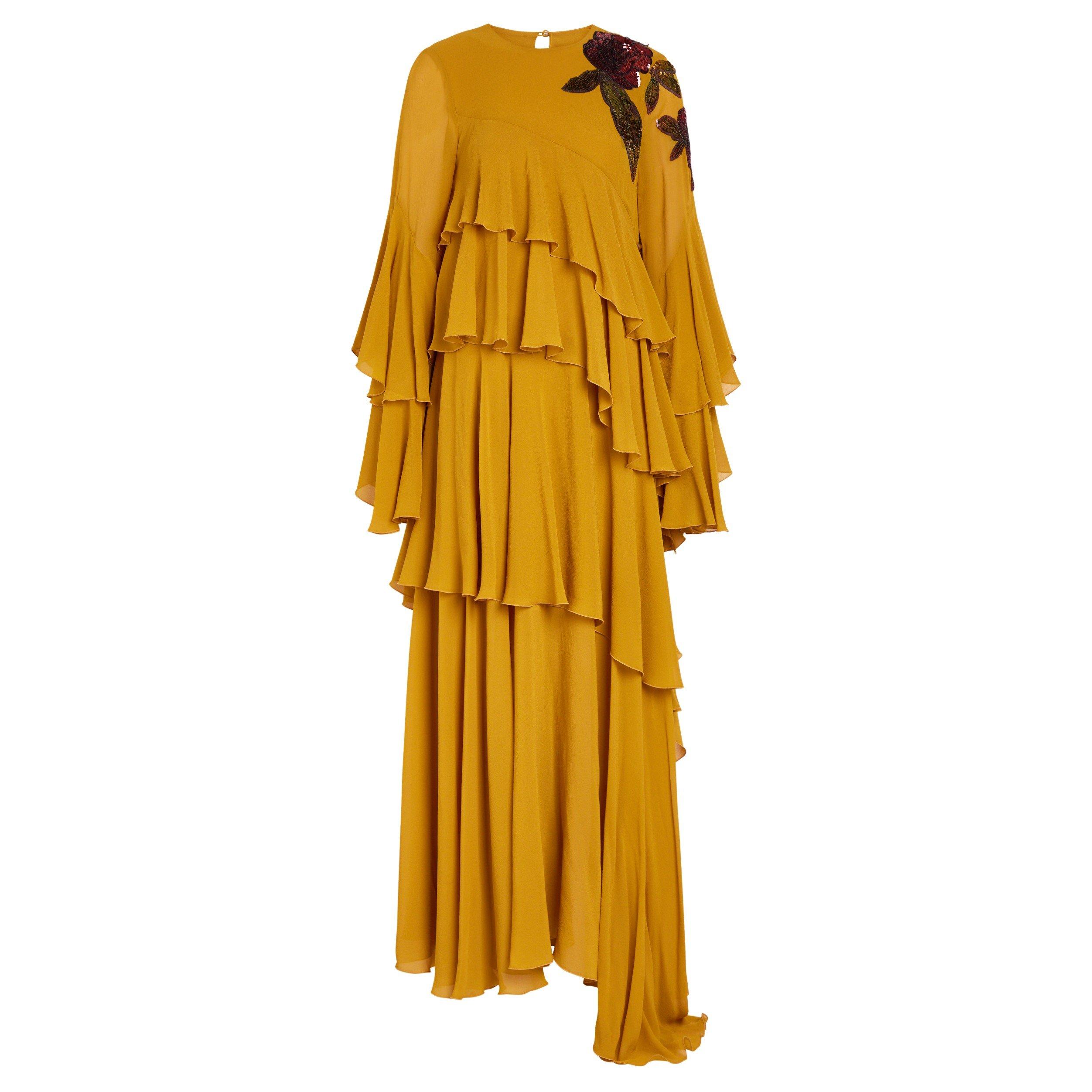 YELLOW - La DoubleJ - NAIAD DRESS EMBROIDERED - 1
