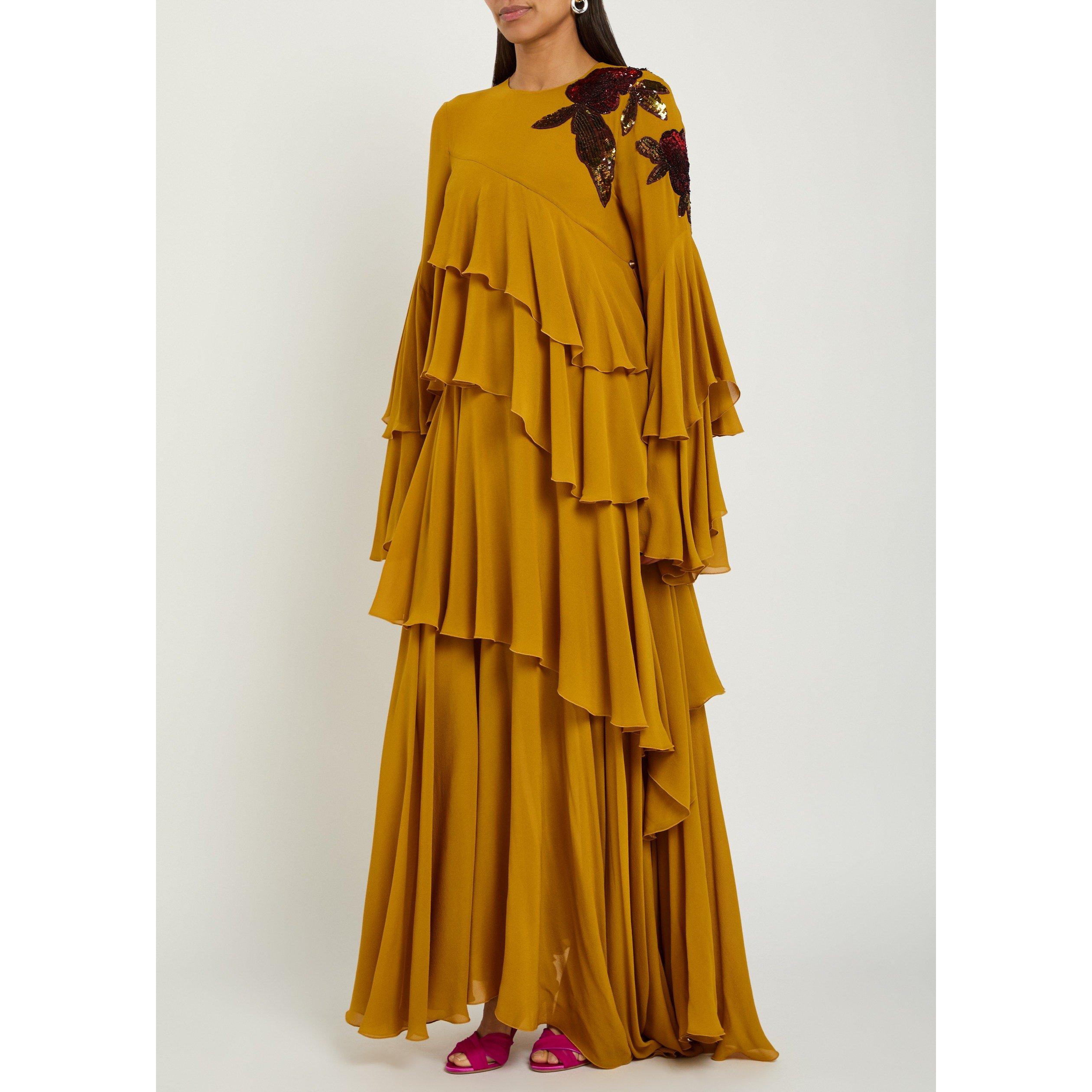 YELLOW - La DoubleJ - NAIAD DRESS EMBROIDERED - 2
