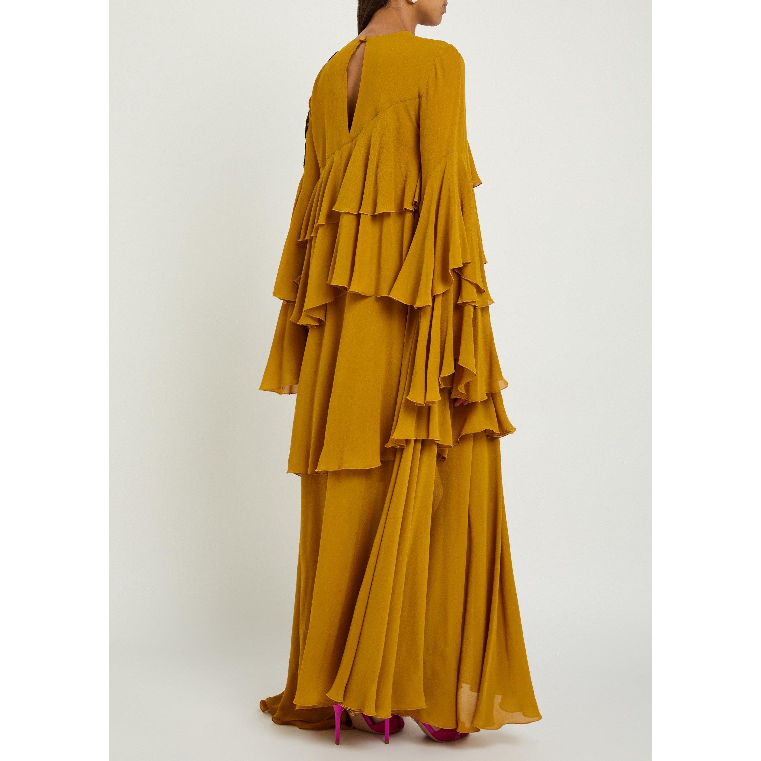 YELLOW - La DoubleJ - NAIAD DRESS EMBROIDERED - 3