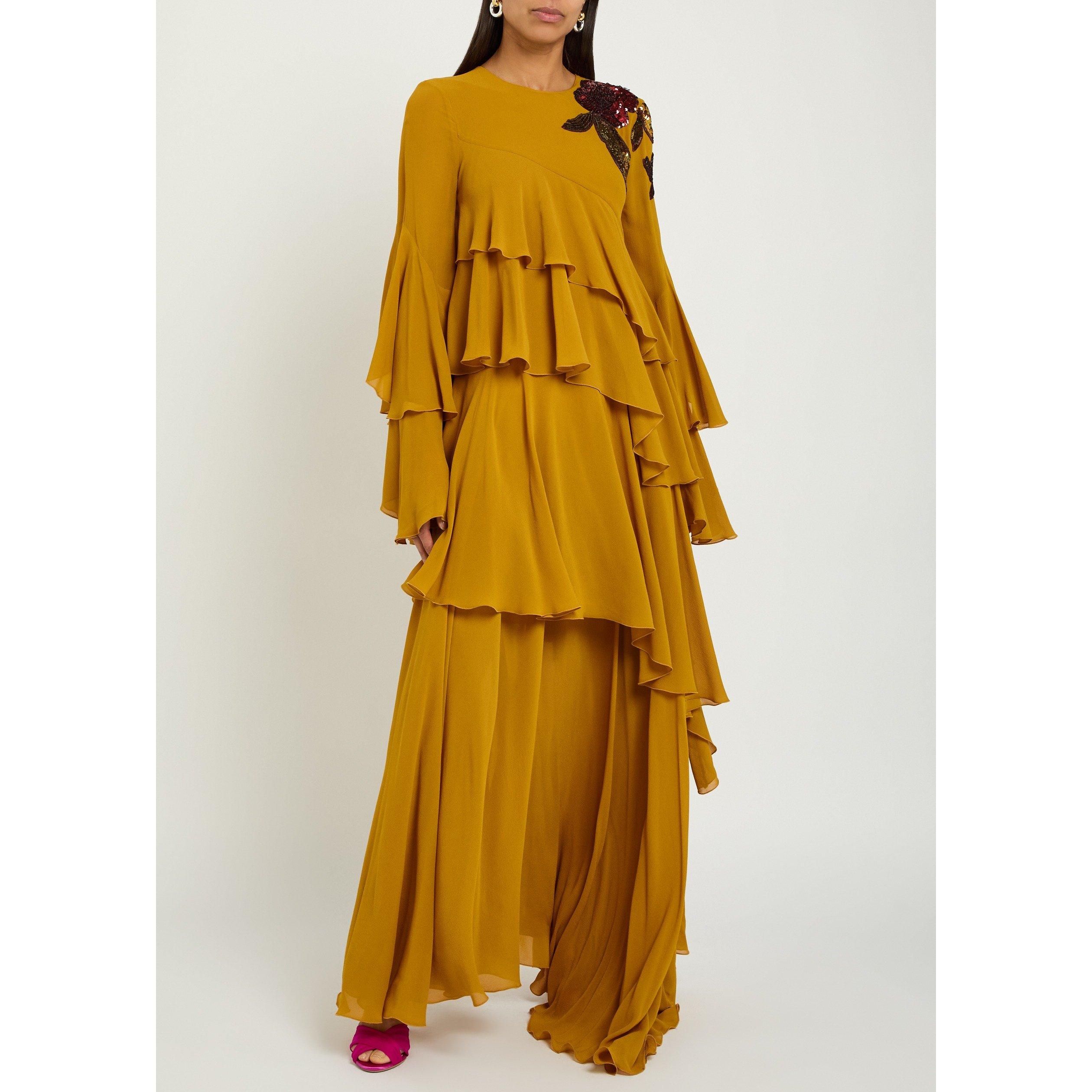 YELLOW - La DoubleJ - NAIAD DRESS EMBROIDERED - 5